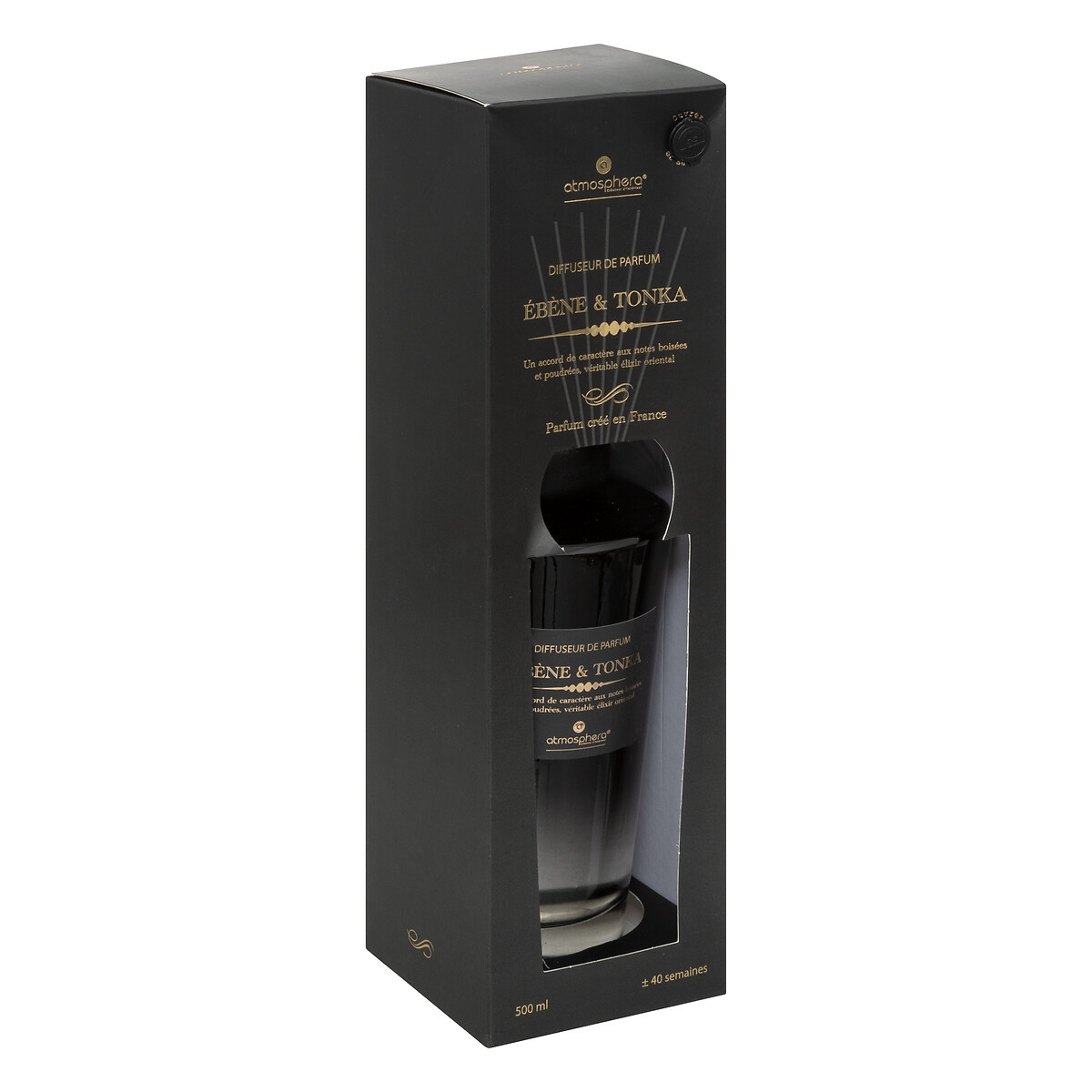 "Alma" fragrance diffuser Ebony and tonka, 500ml