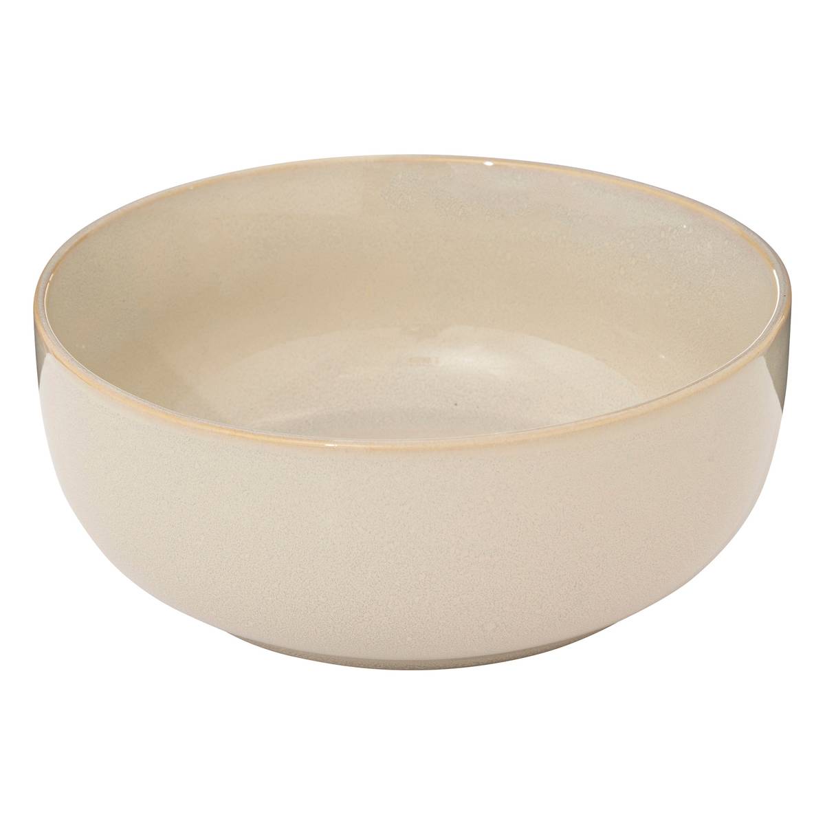 Salad Bowl "Unknown Land" D.21.5 cm, Beige