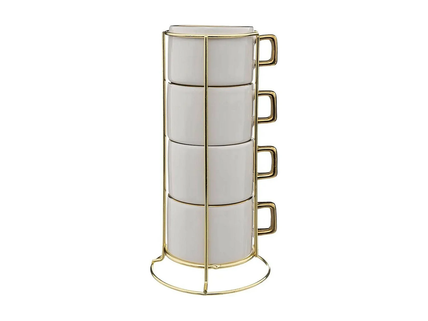 Lot de 4 Tasses sur Rack 