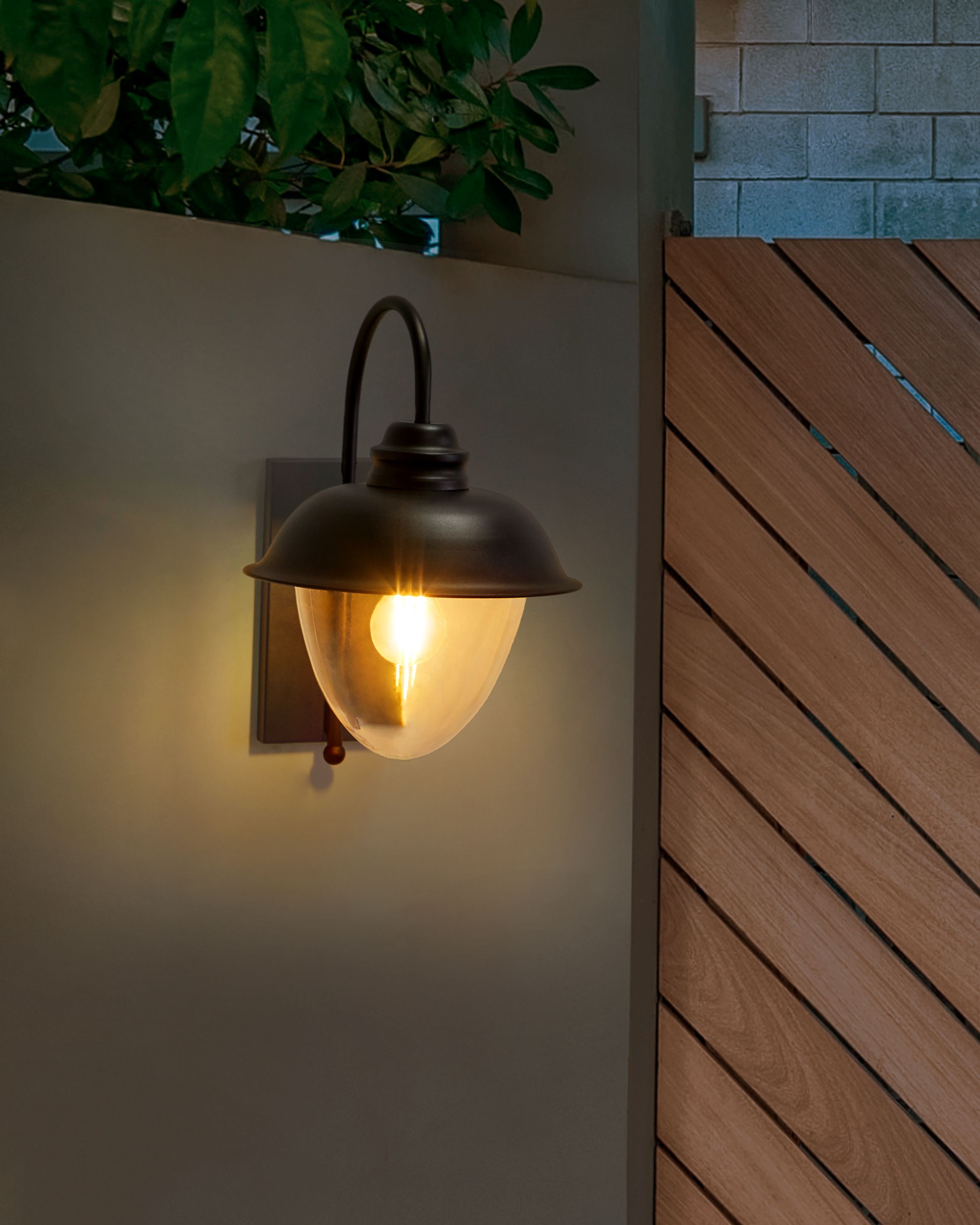 Outdoor Wall Light BANKA Black