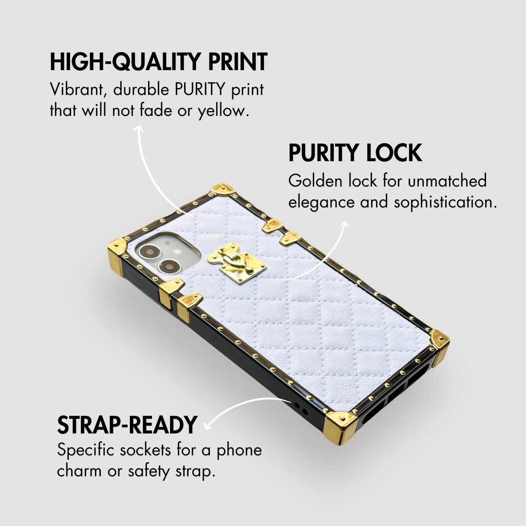 Samsung Case White Leather - Wholesale & Influencer