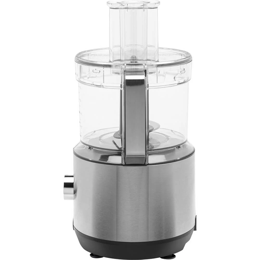 GE 550-Watt 12-Cup Food Processor with Accessories and Stainless Steel Blades, Stainless Steel