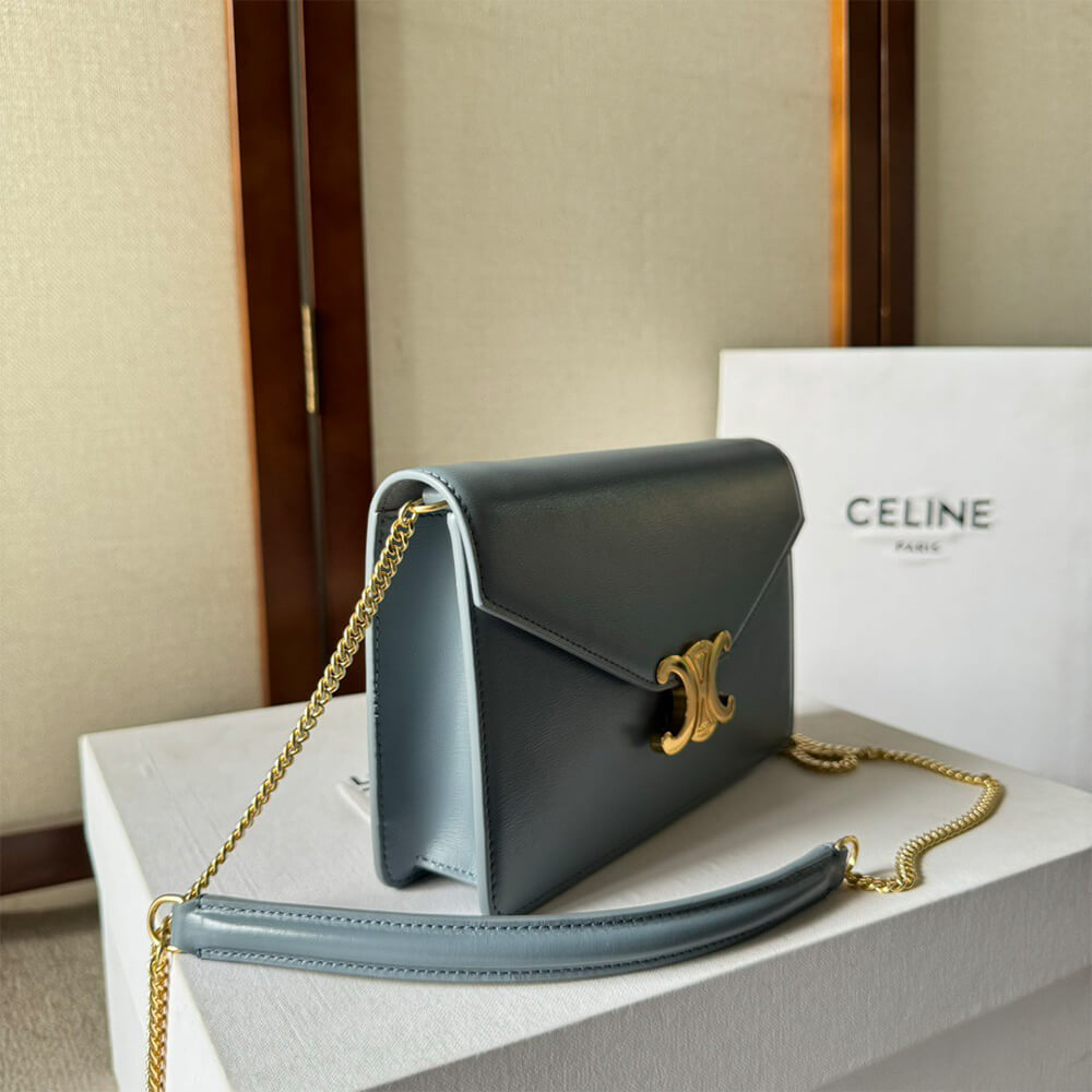 Celine Wallet On Chain Margo Bag in Shiny Calfskin1:1High-quality replica