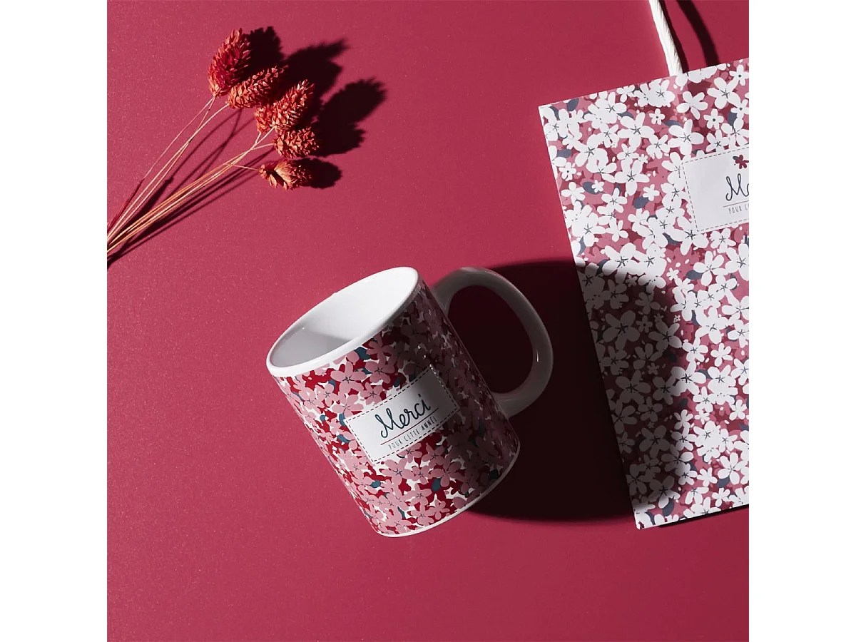 Mug Fleuri en Céramique 