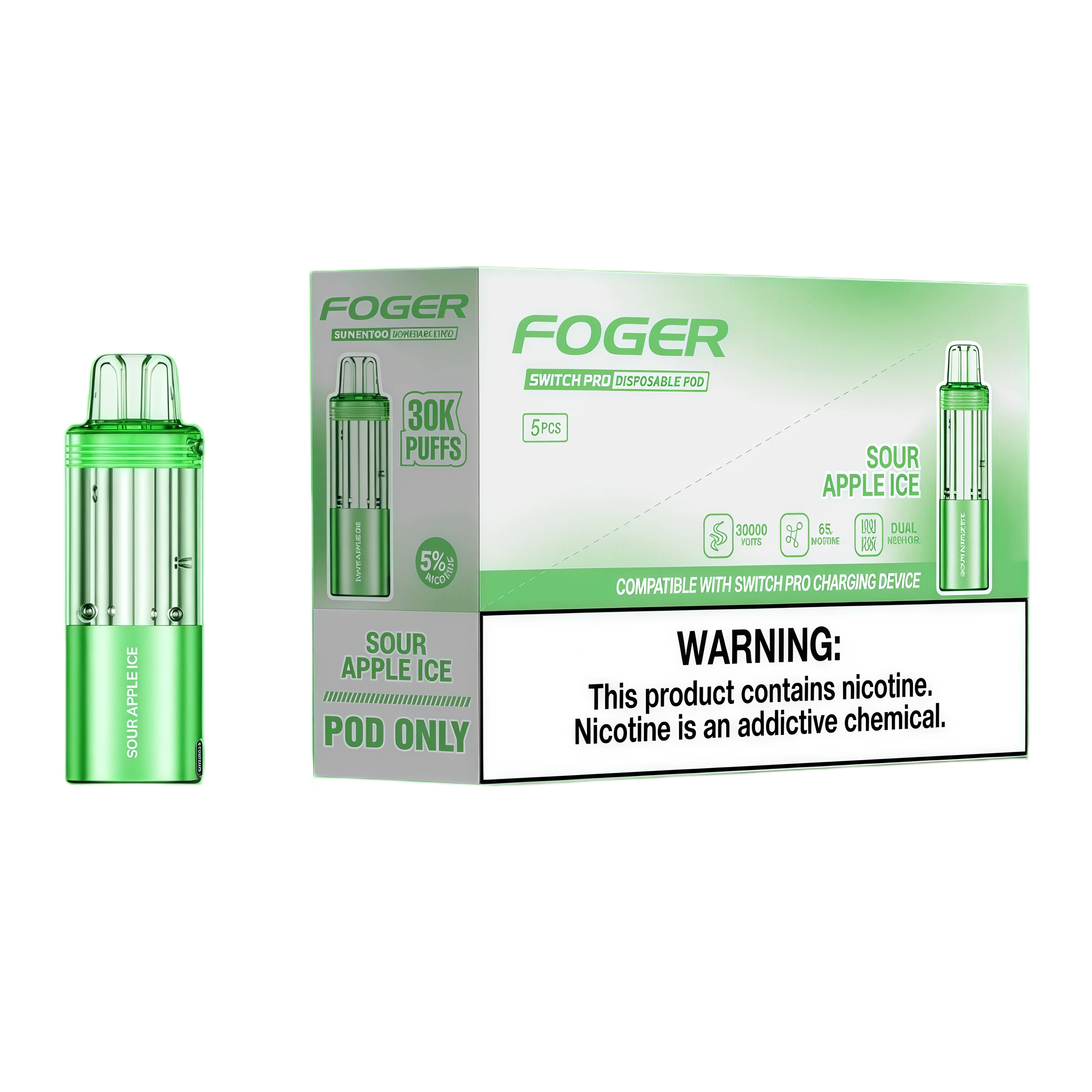 Sour Apple Ice - foger-pod