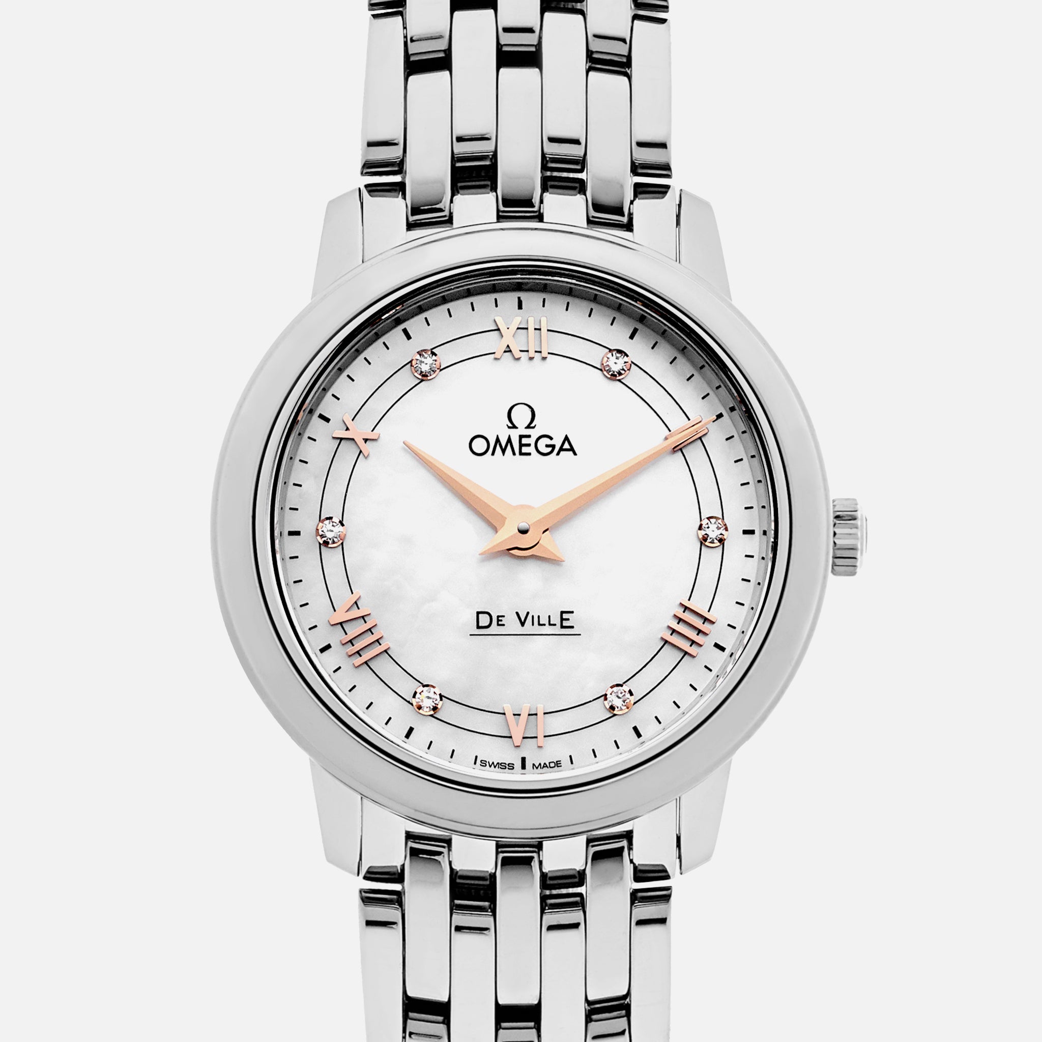 De Ville Prestige Quartz 27.4mm Mother-Of-Pearl Dial(1:1 replica) - Elite Watch Atelier