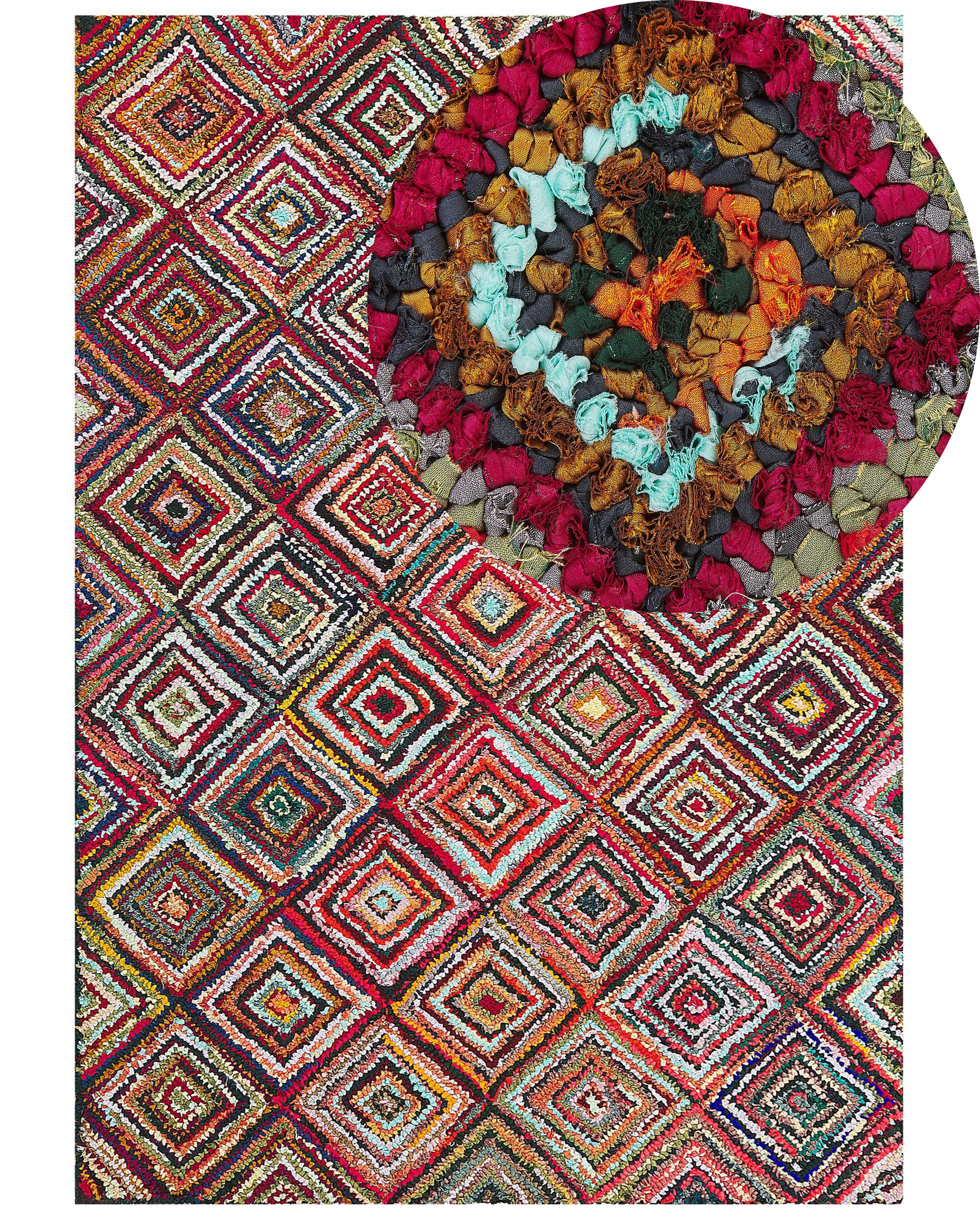 Rug KAISERI Multicolour 160 x 230 cm Cotton