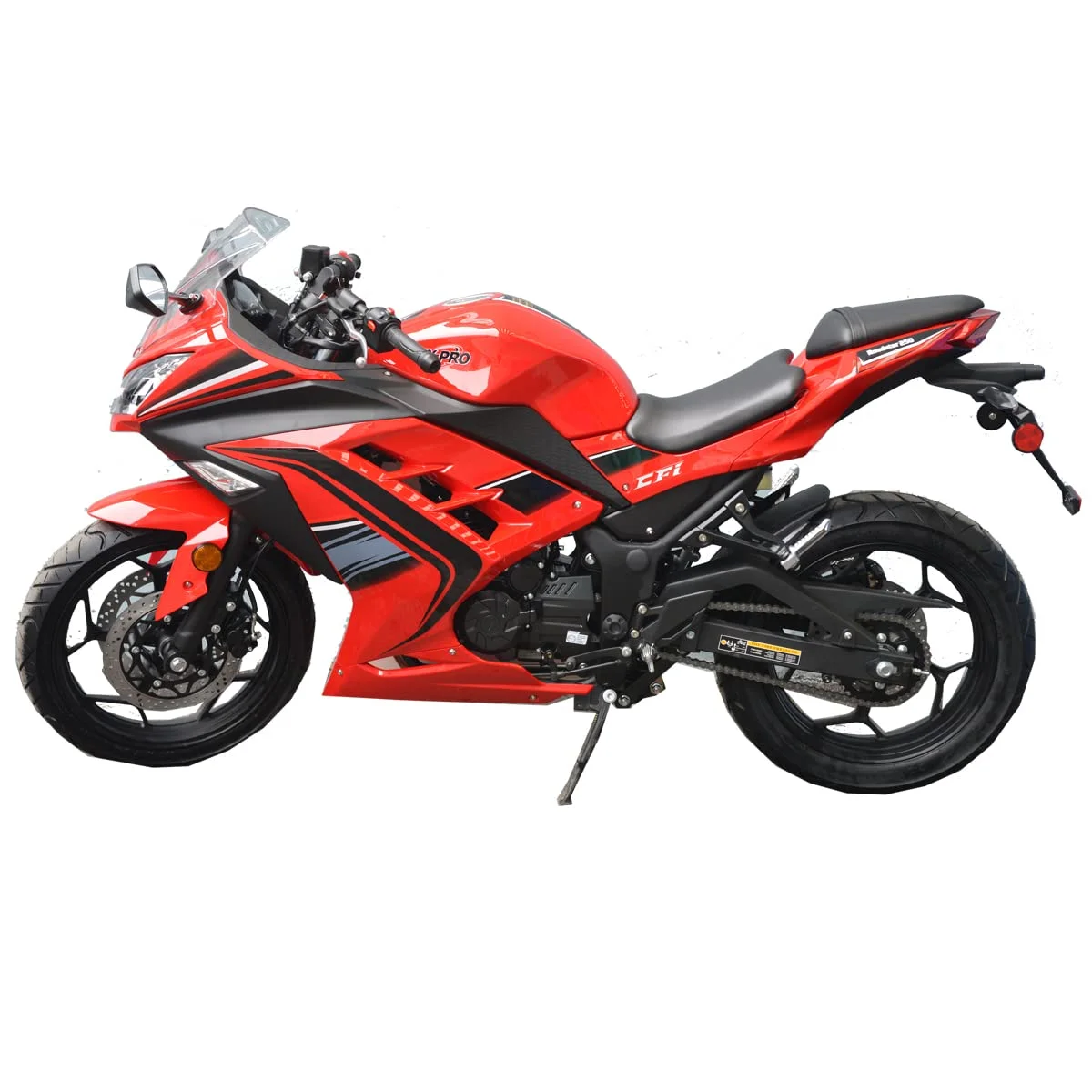 X-Pro Brand New 250cc EFI Fuel Injection Dirt Bike Motorcycle Street Bike, 6 Manual Transmission Electric Start 17" Wheels Assembled in Crate - Image 12
