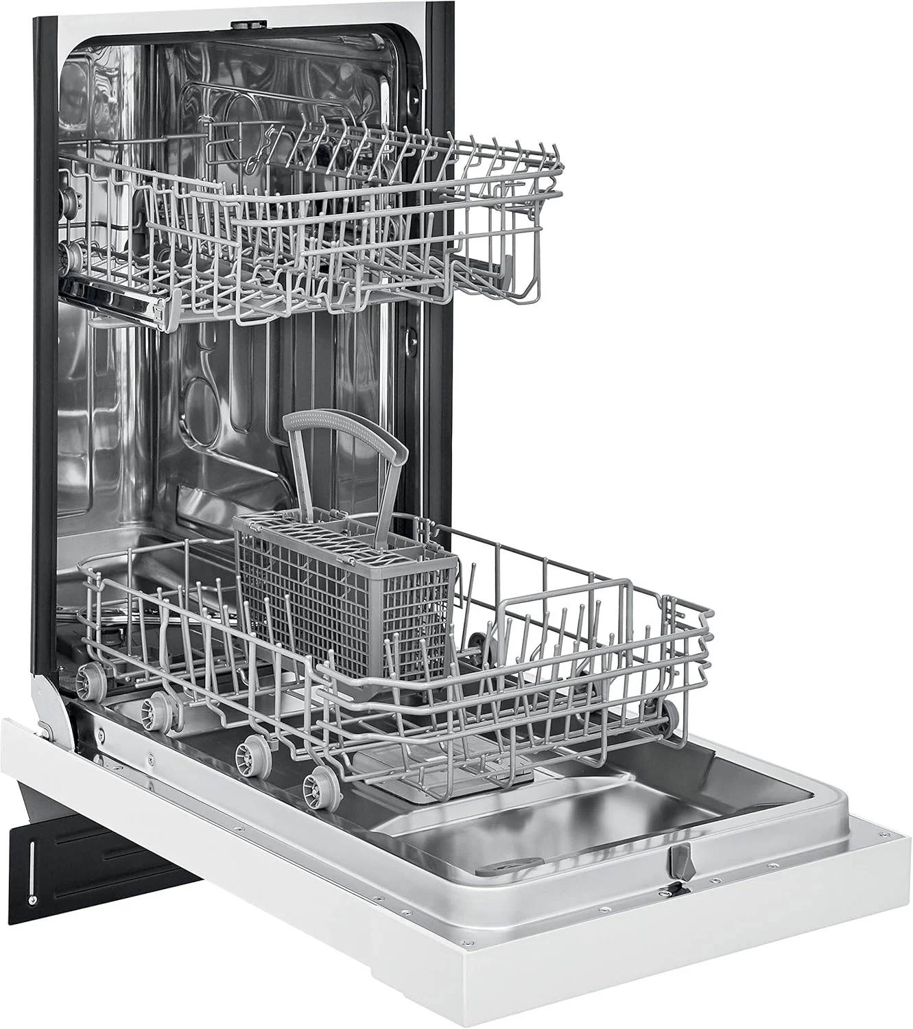 Honeywell 18 Inch Dishwasher with 8 Place settings, 6 Washing Programs, Stainless Steel Tub, UL/Energy Star- White