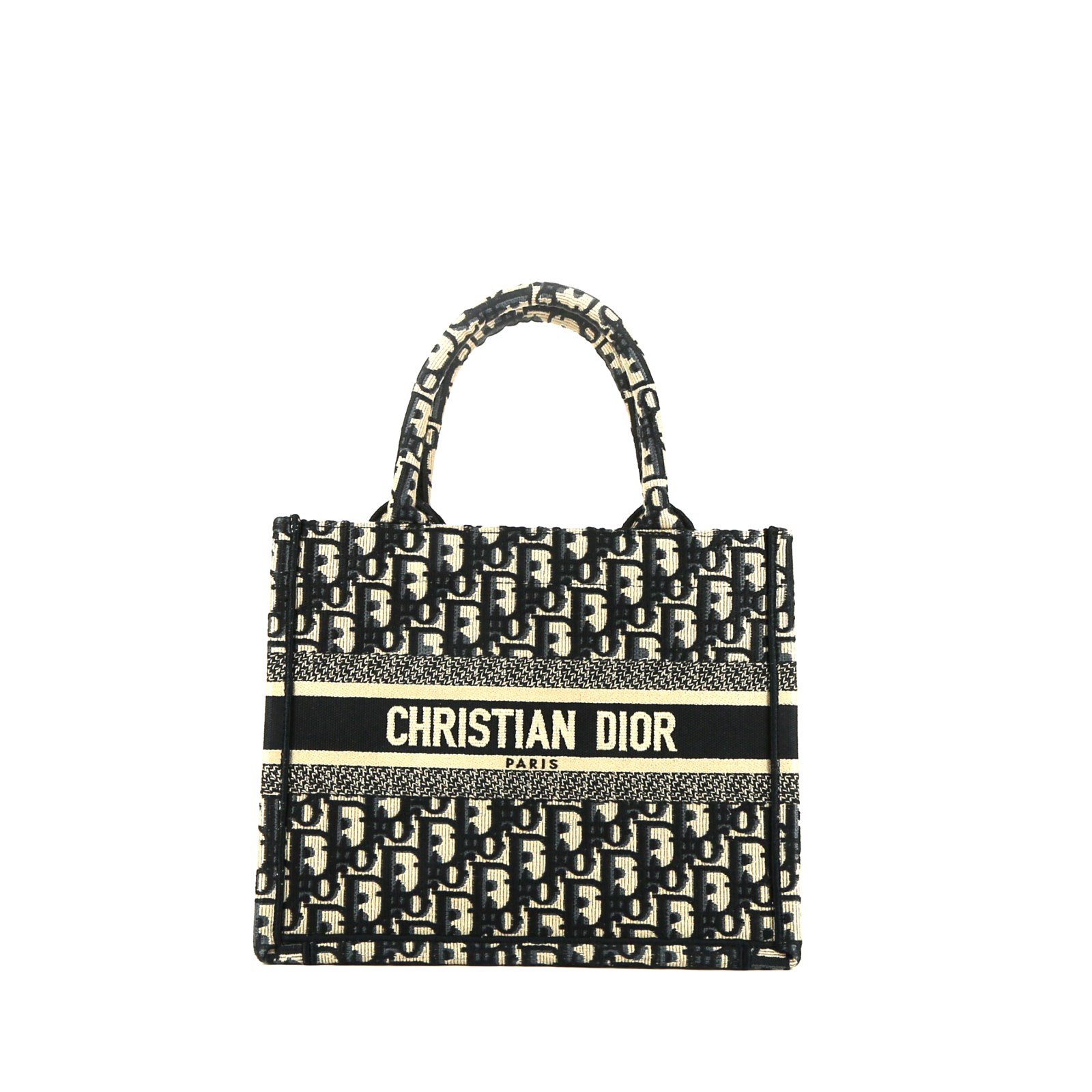 Dior Book Tote small model shopping bag in blue monogram canvas Oblique1:1High-quality replica