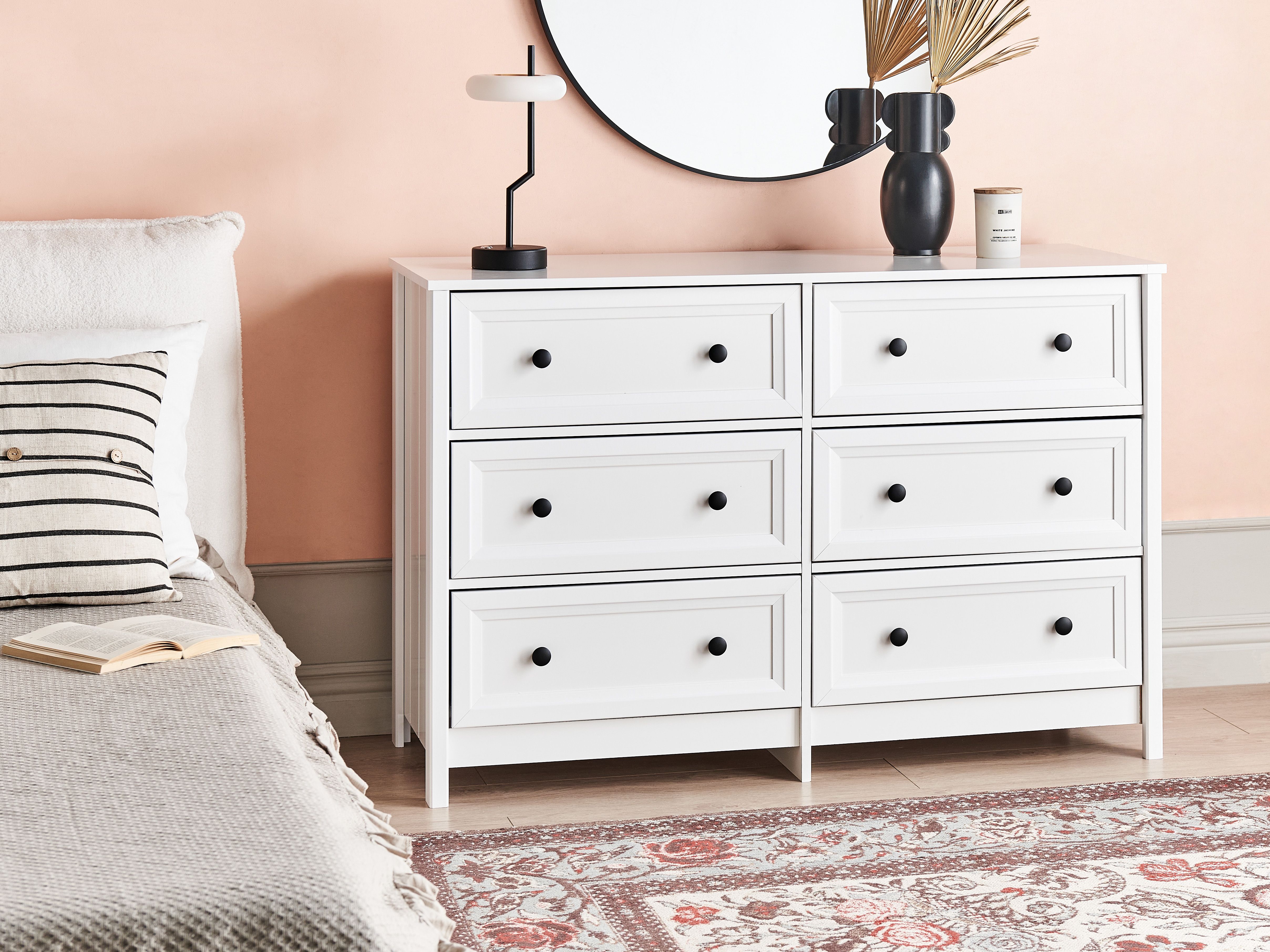 6 Drawer Chest HAZELVALE White