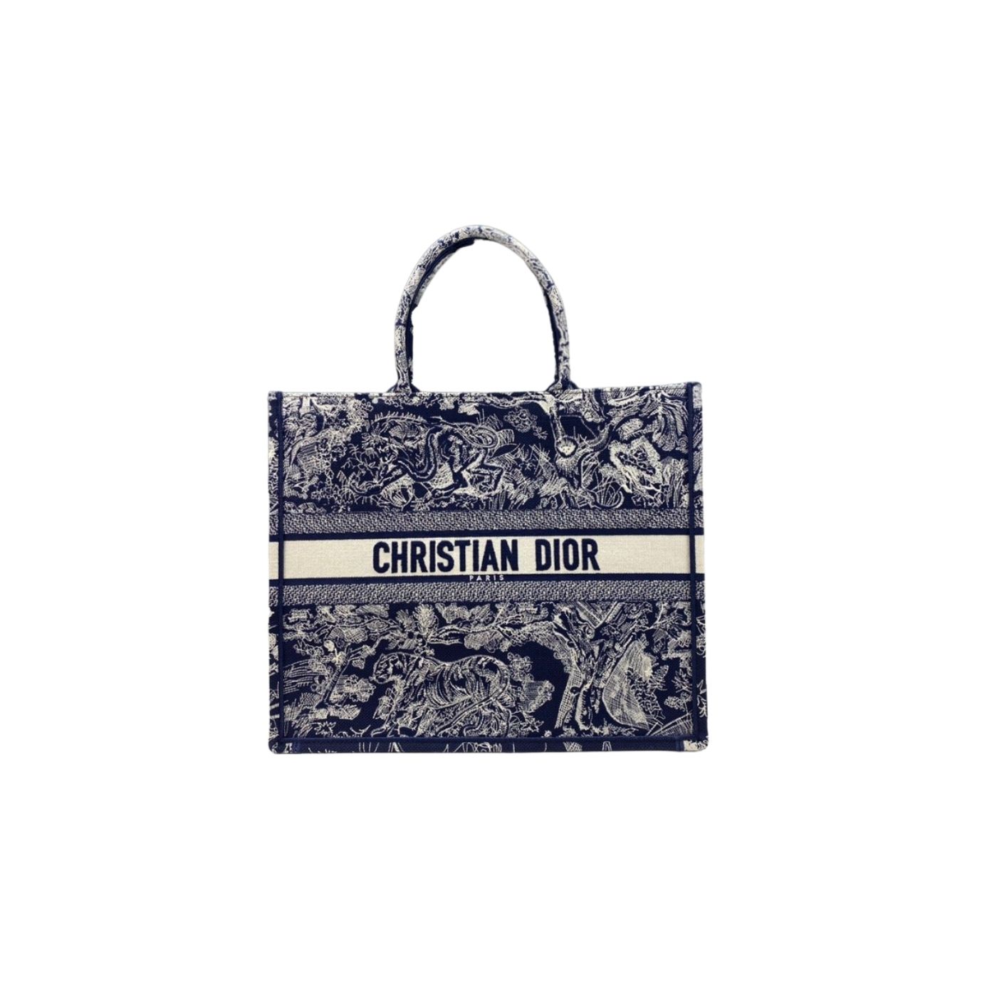 Christian Dior Large Dior Book Tote Blue Multicolor, For Women, Women’s Handbags 16.5in/42cm CD M1286ZRGO_M928