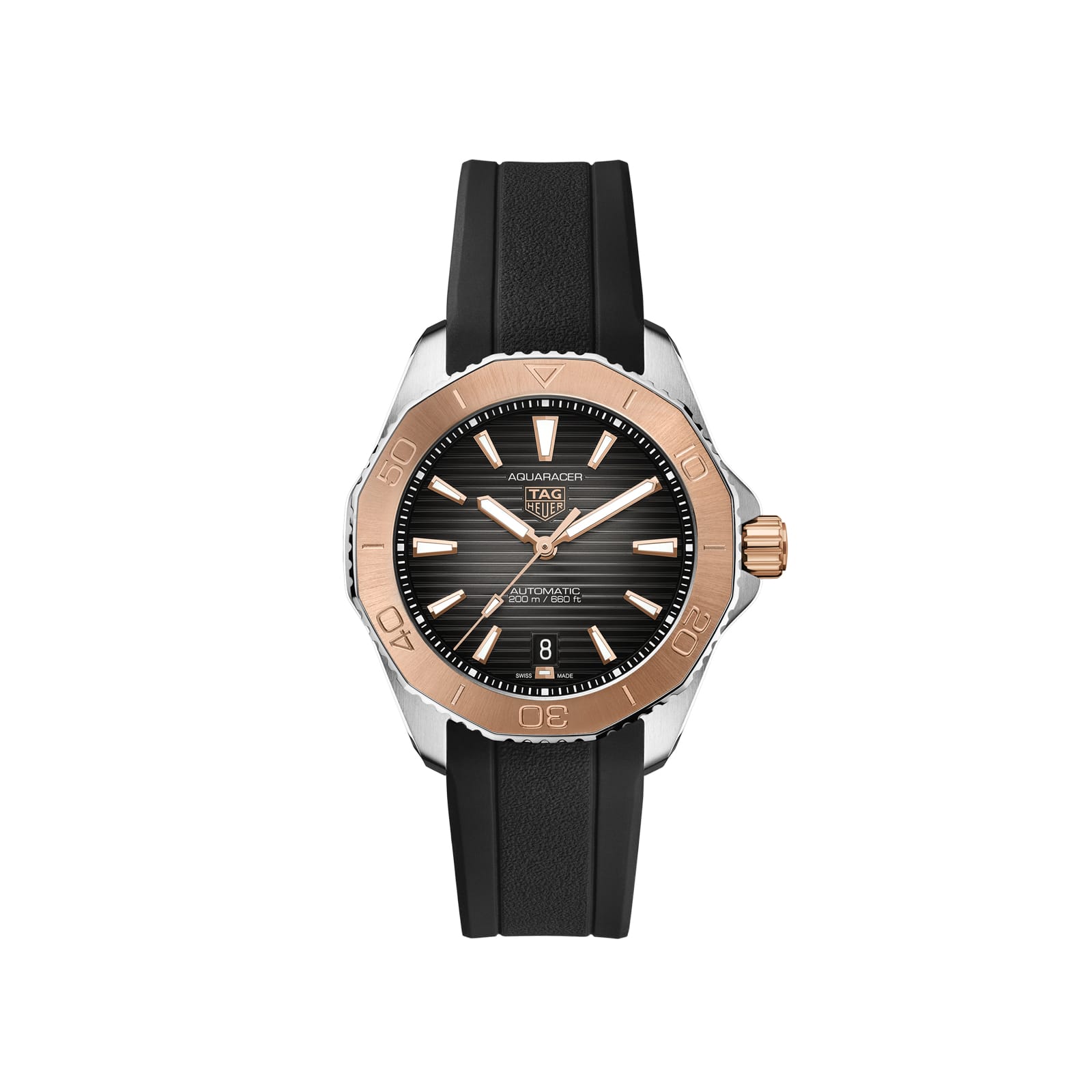 TAG Heuer Replica Watch Aquaracer Professional 200 Date Automatic 40 mm Steel and Gold(1:1 replica) - Top club