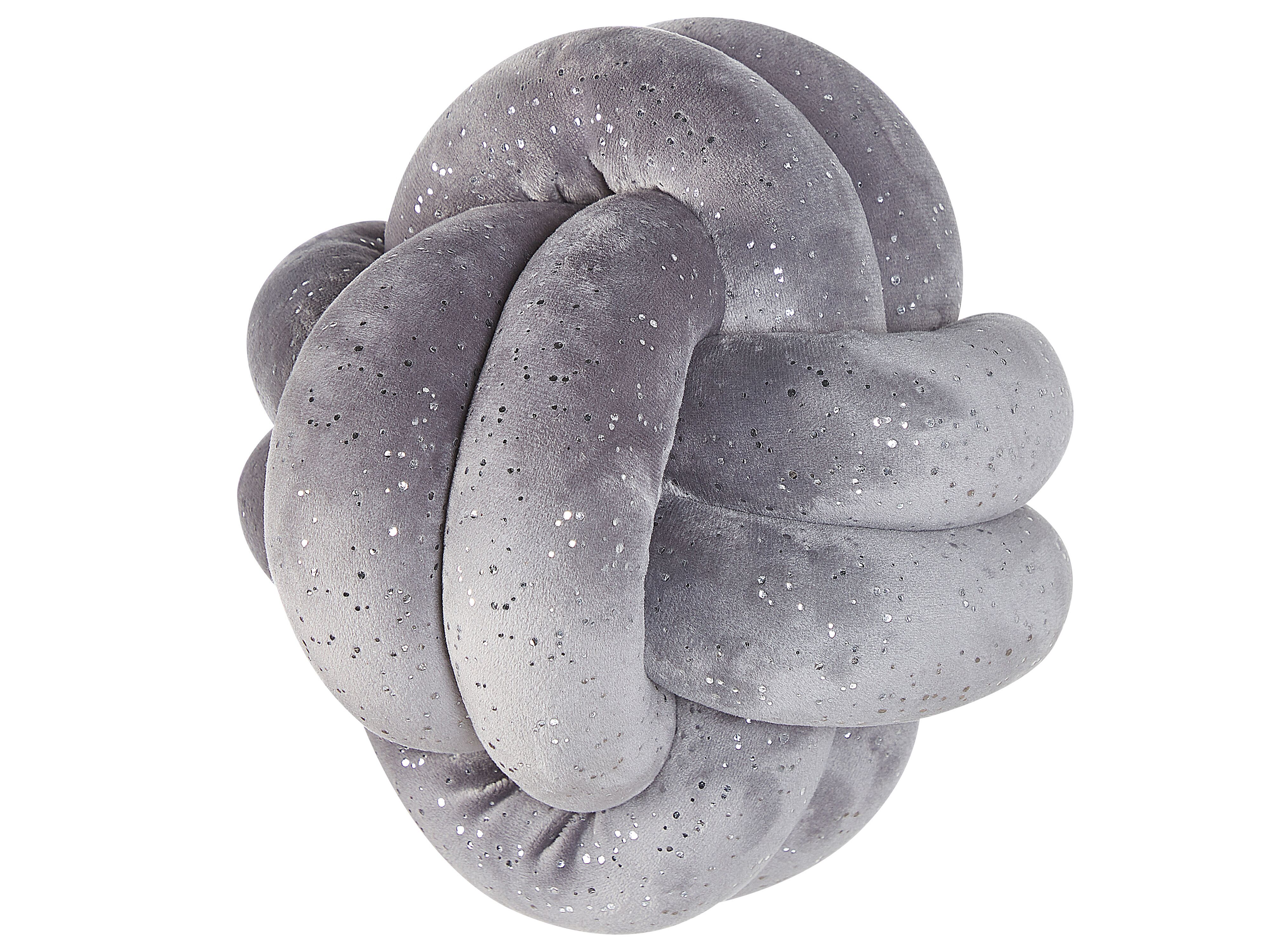 Throw Cushion MALNI Velvet 20 x 20 cm Grey Solid