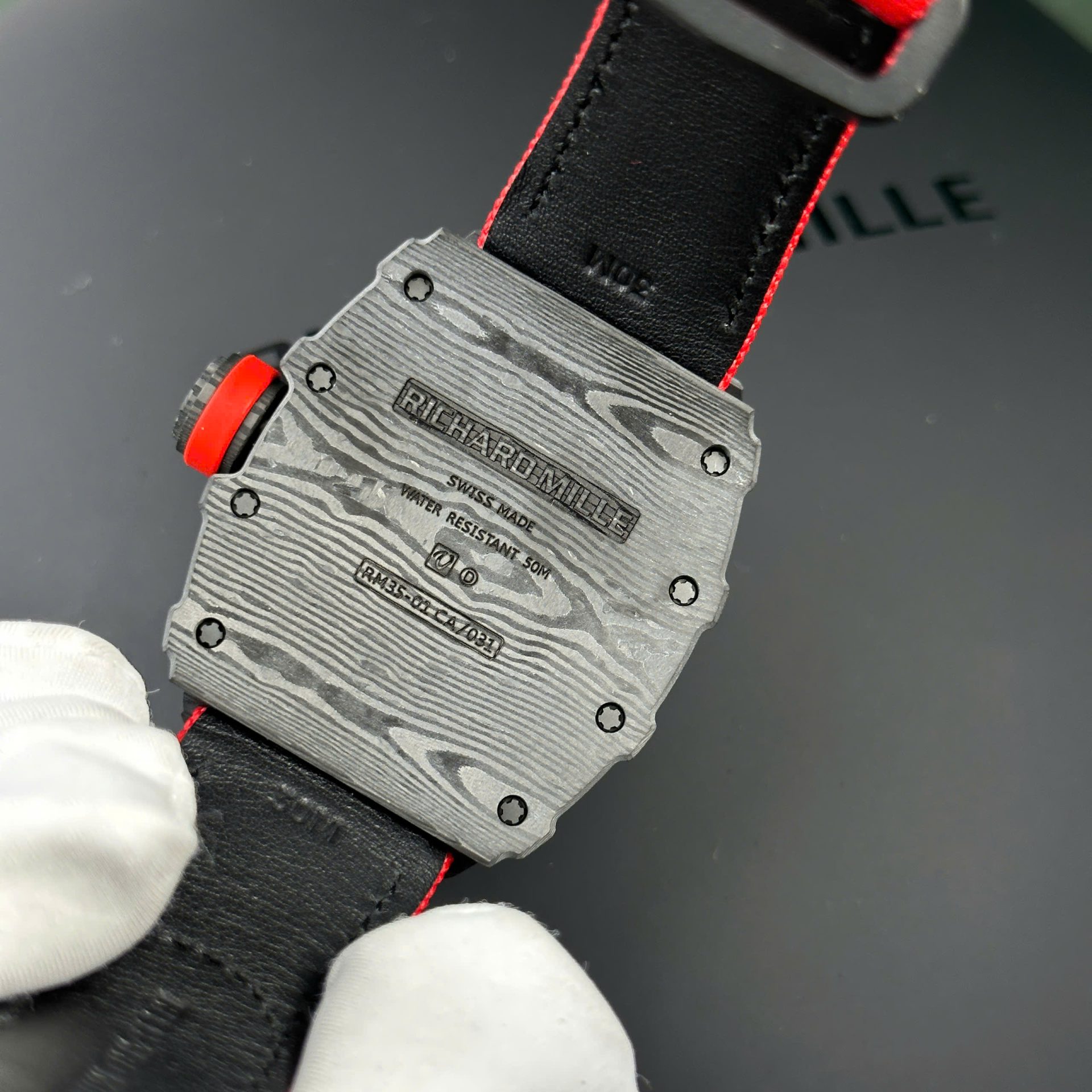 Richard Mille Replica Watches RM35-01 Rafael Nadal Carbon NTPT BBF Factory 44,5x50mm - Top club