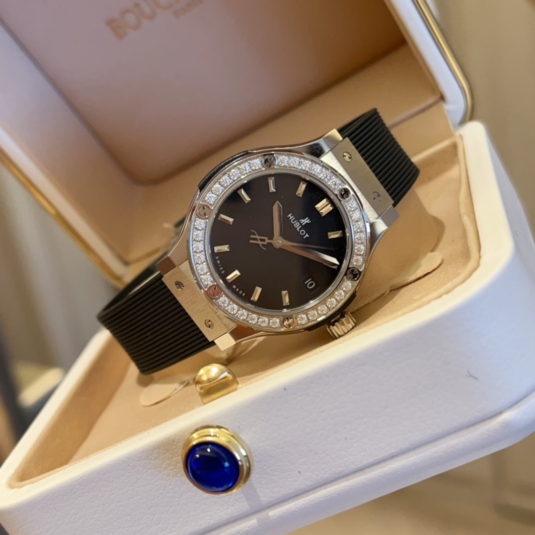 Hublot Classic 33mm High-End Women's Watch(1:1 replica) - Top club