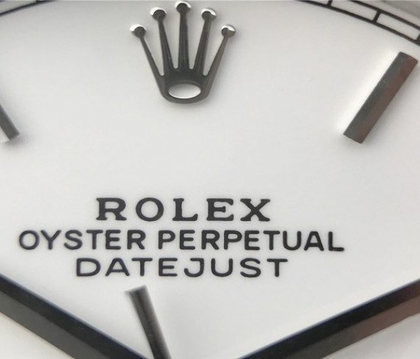 Replica Rolex DateJust 41mm 126300 Noob White Dial Roman Markers SS Bracelet A3235 - Elite Watch Atelier