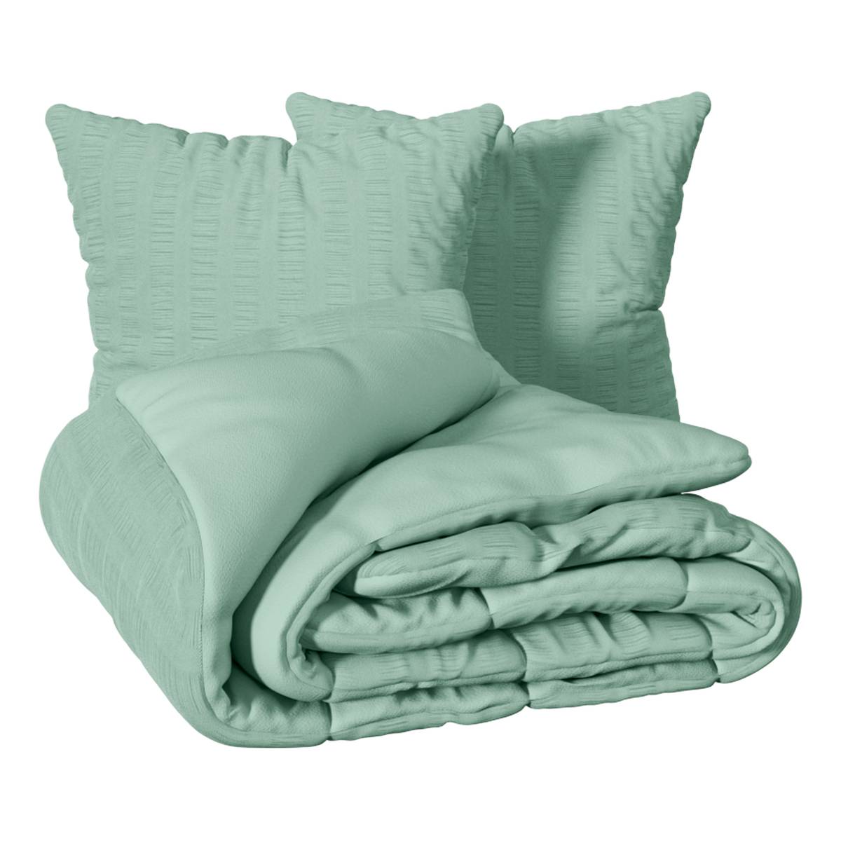 "Irhia" Bedding Set Celadon Green, 240x220 cm