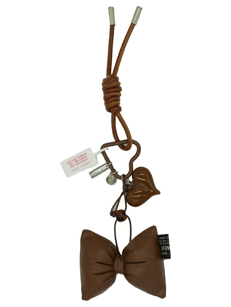 0225-BAG-CHARM-ROPE-BROWNBOW - Simply Southern Outlet