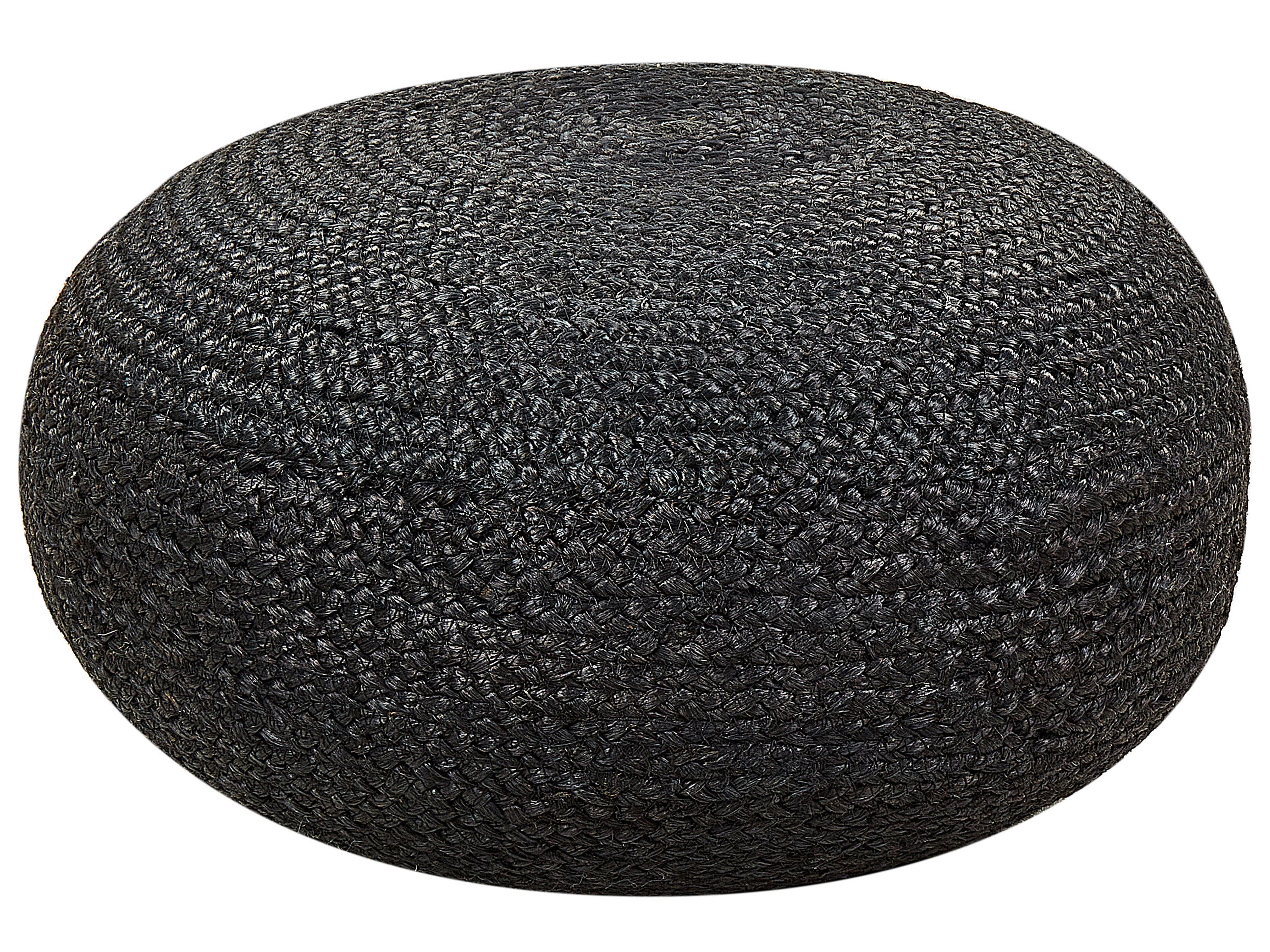 Pouffe TIFELT Jute Black