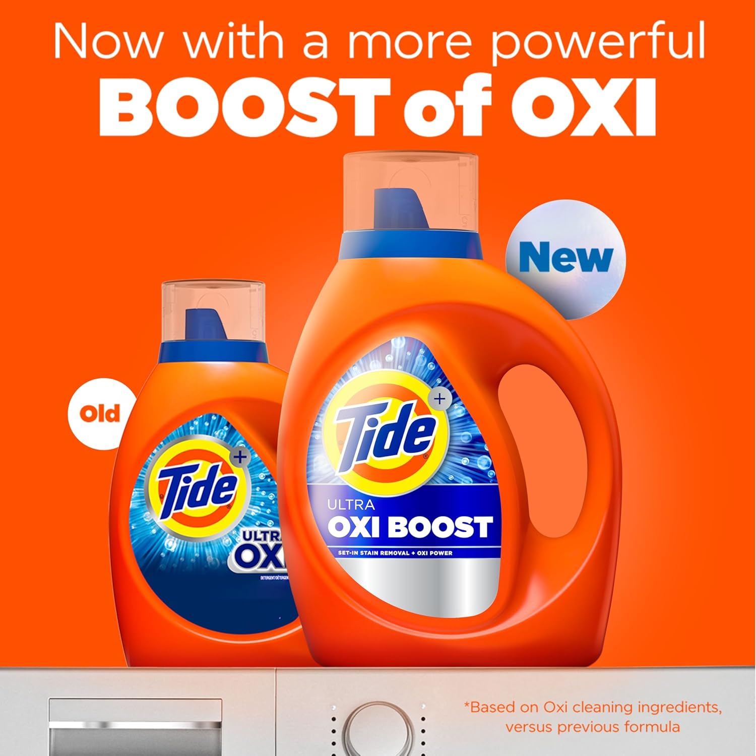 Tide Ultra Oxi Boost Liquid Laundry Detergent, 148 fl oz, 105 Loads
