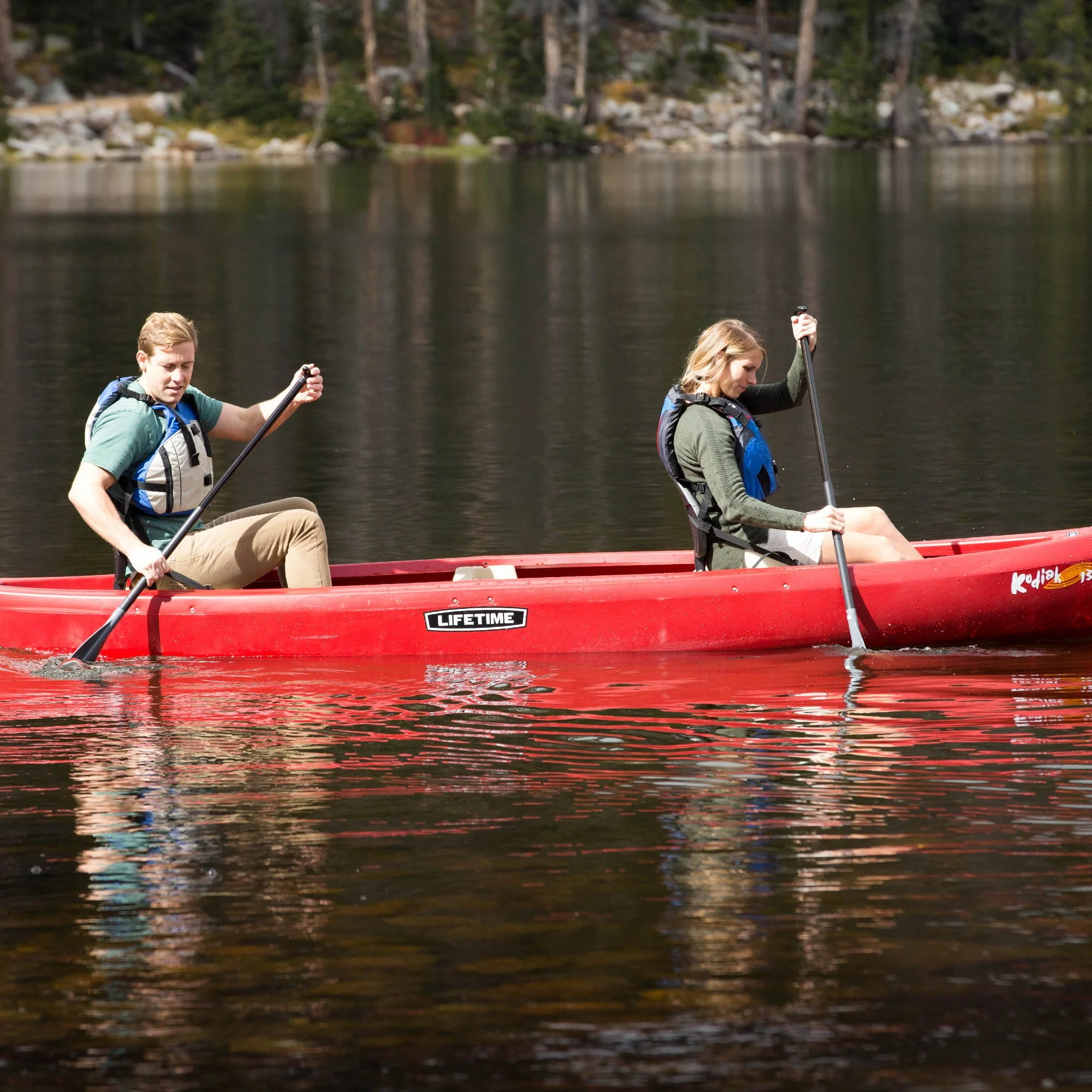 Lifetime Kodiak 13 ft Canoe, Red (90658) - Image 14