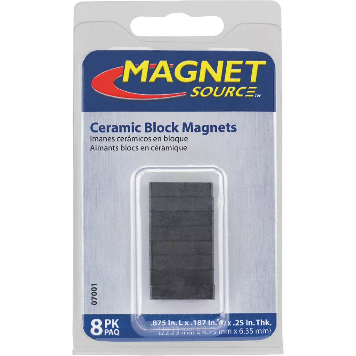 Master Magnetics 7/8 in. x 1/4 in. Magnetic Block