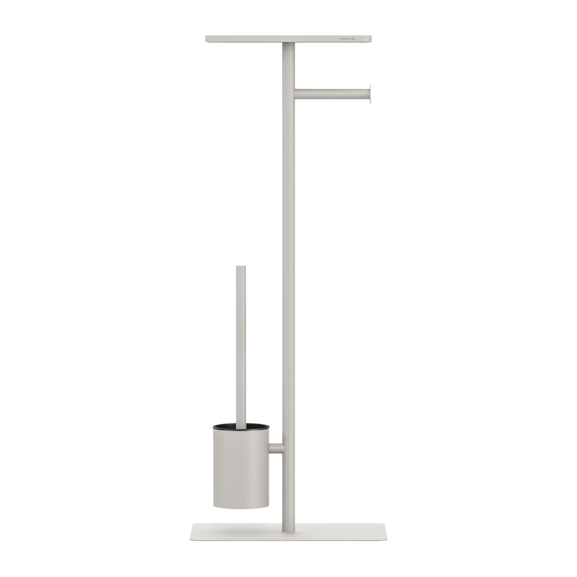Sealskin Brix Toiletbutler met Planchet - Greige