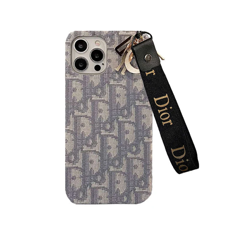 CD iPhone Case With Strap Black-GS240315 - Wholesale & Influencer