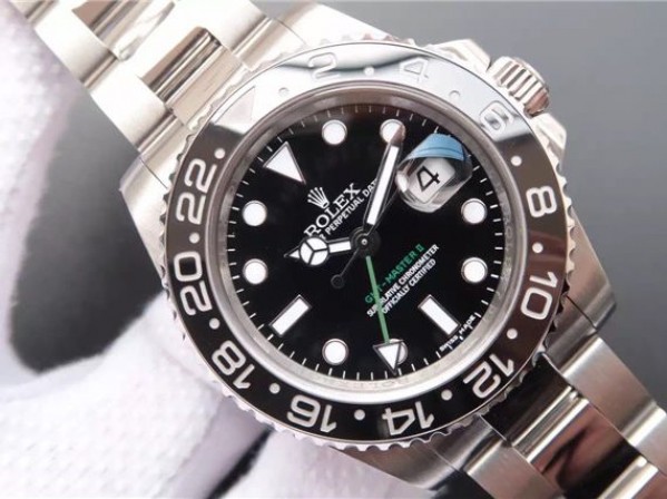 Replica Rolex GMT-Master II 116710 LN Black Ceramic Noob A3186 - Elite Watch Atelier
