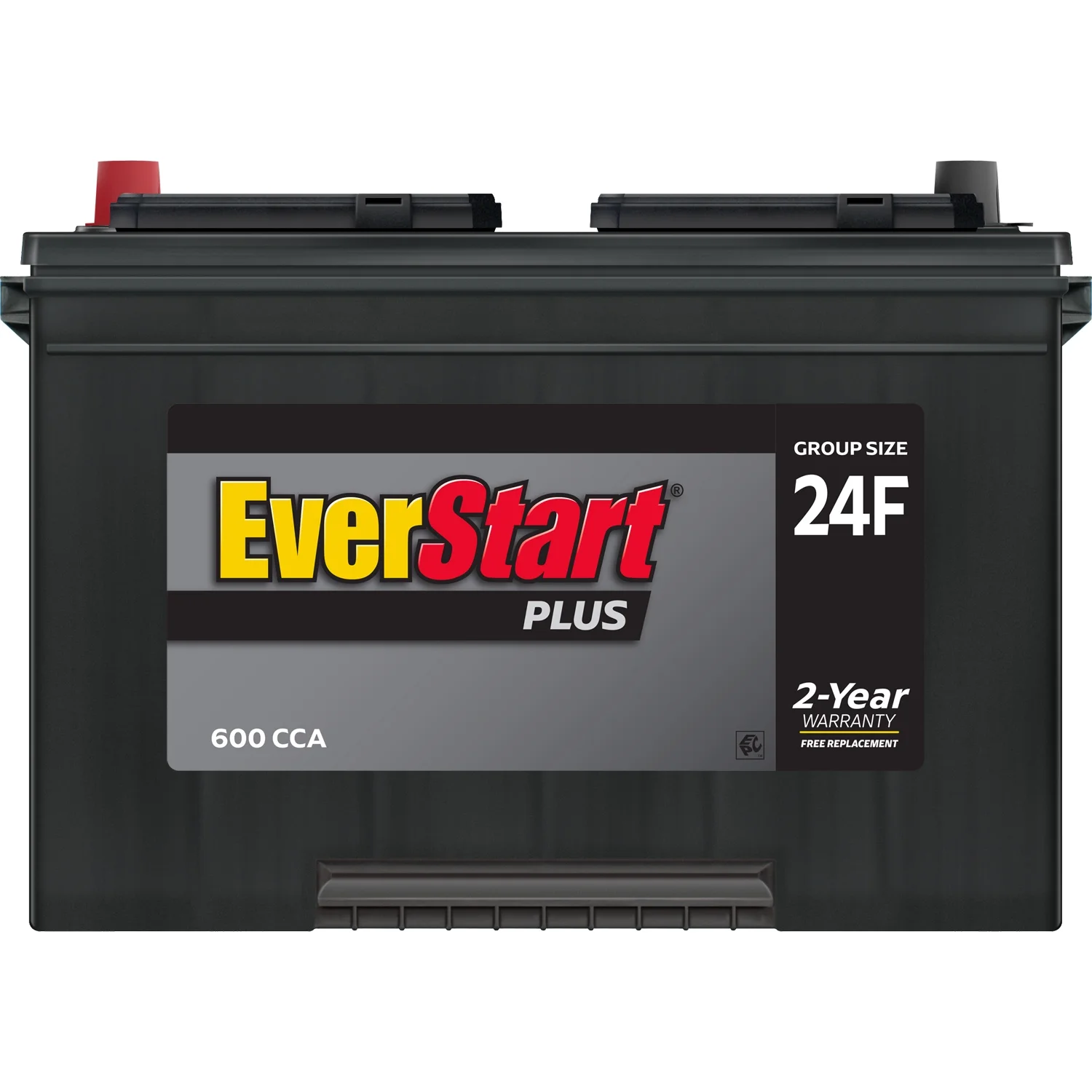 EverStart Plus Lead Acid Automotive Battery, Group Size 24F 12 Volt, 600 CCA - Image 4