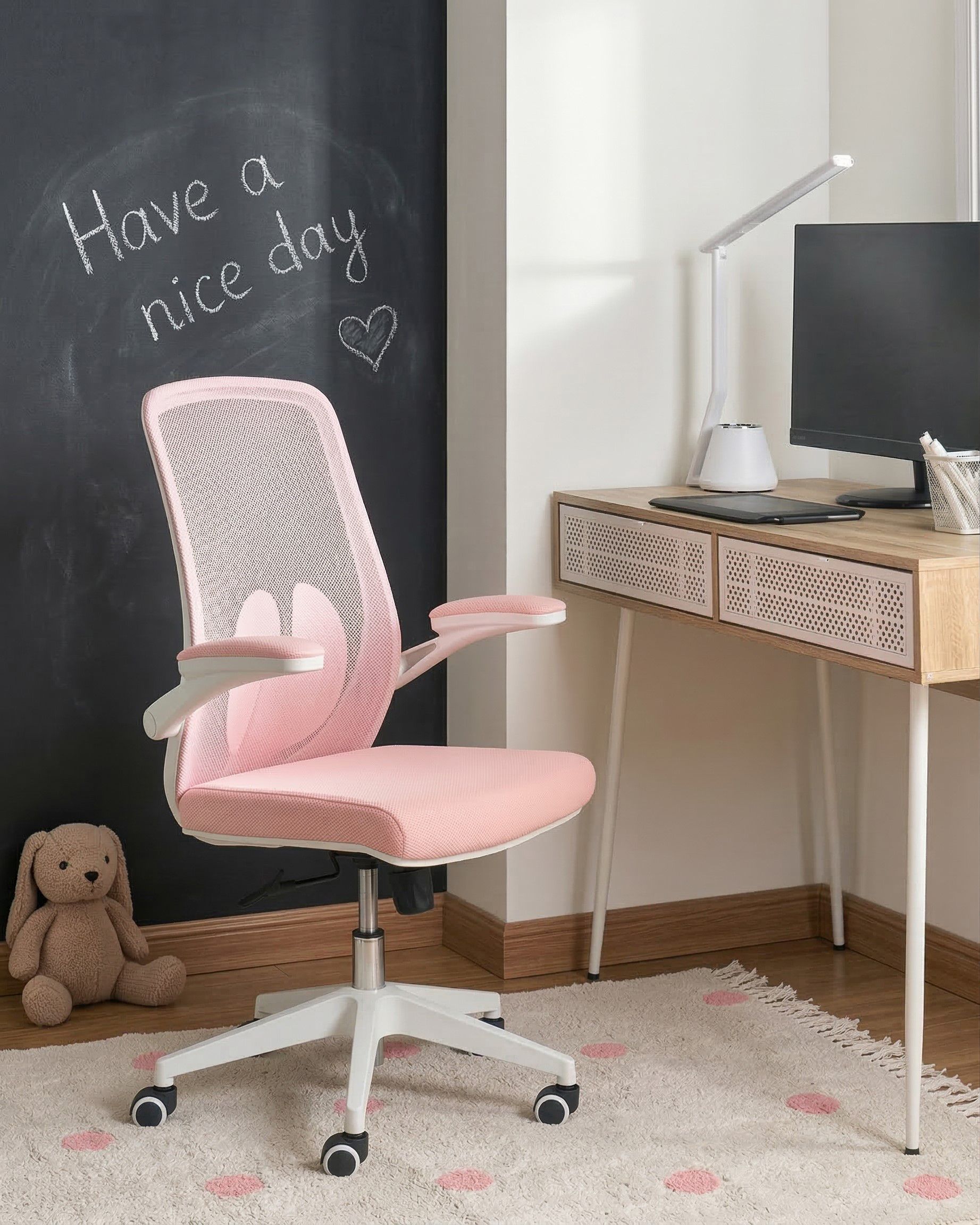 Office Chair OVERLORD Pastel Pink