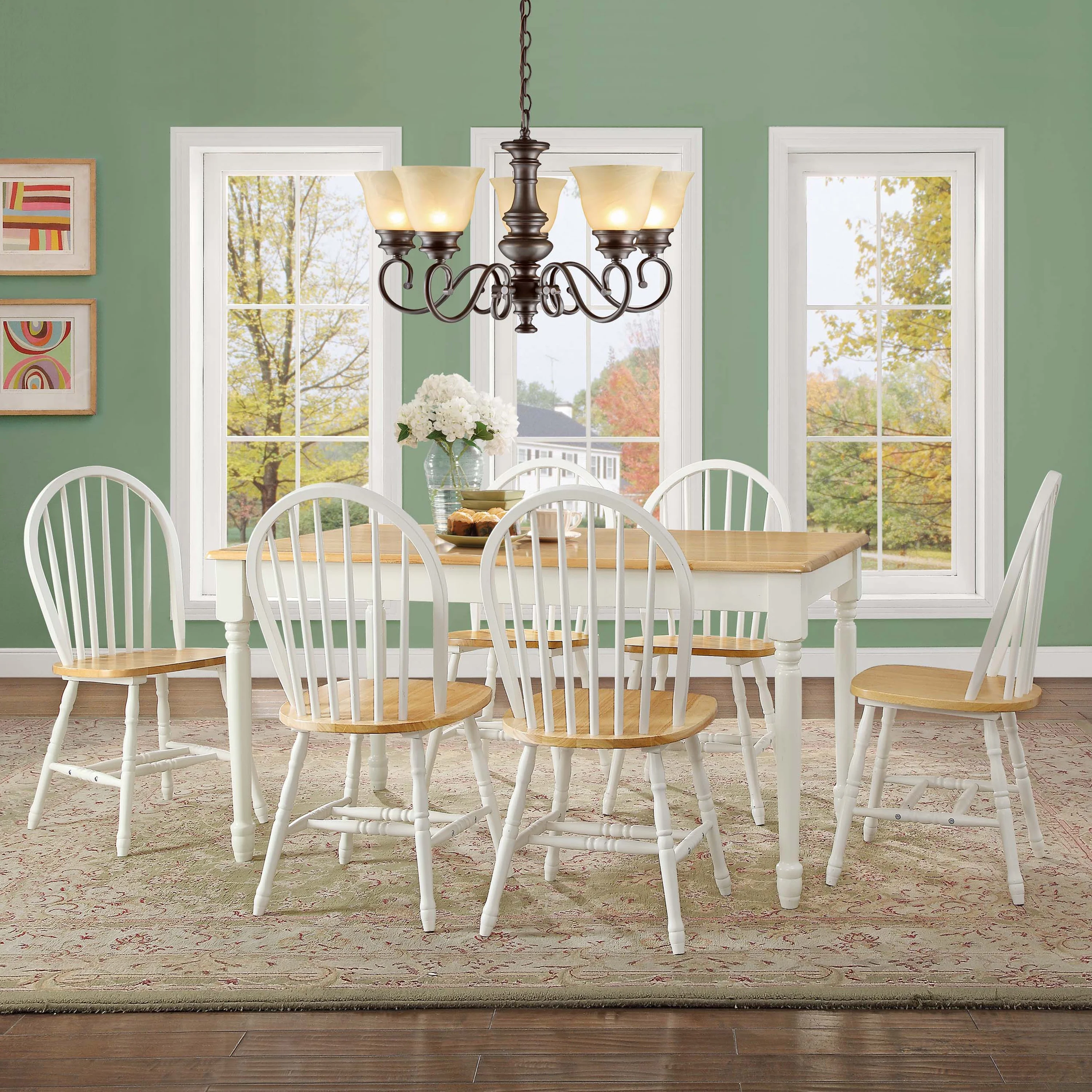 Better Homes and Gardens Autumn Lane Farmhouse Dining Table, Multiple Finishes - Image 8