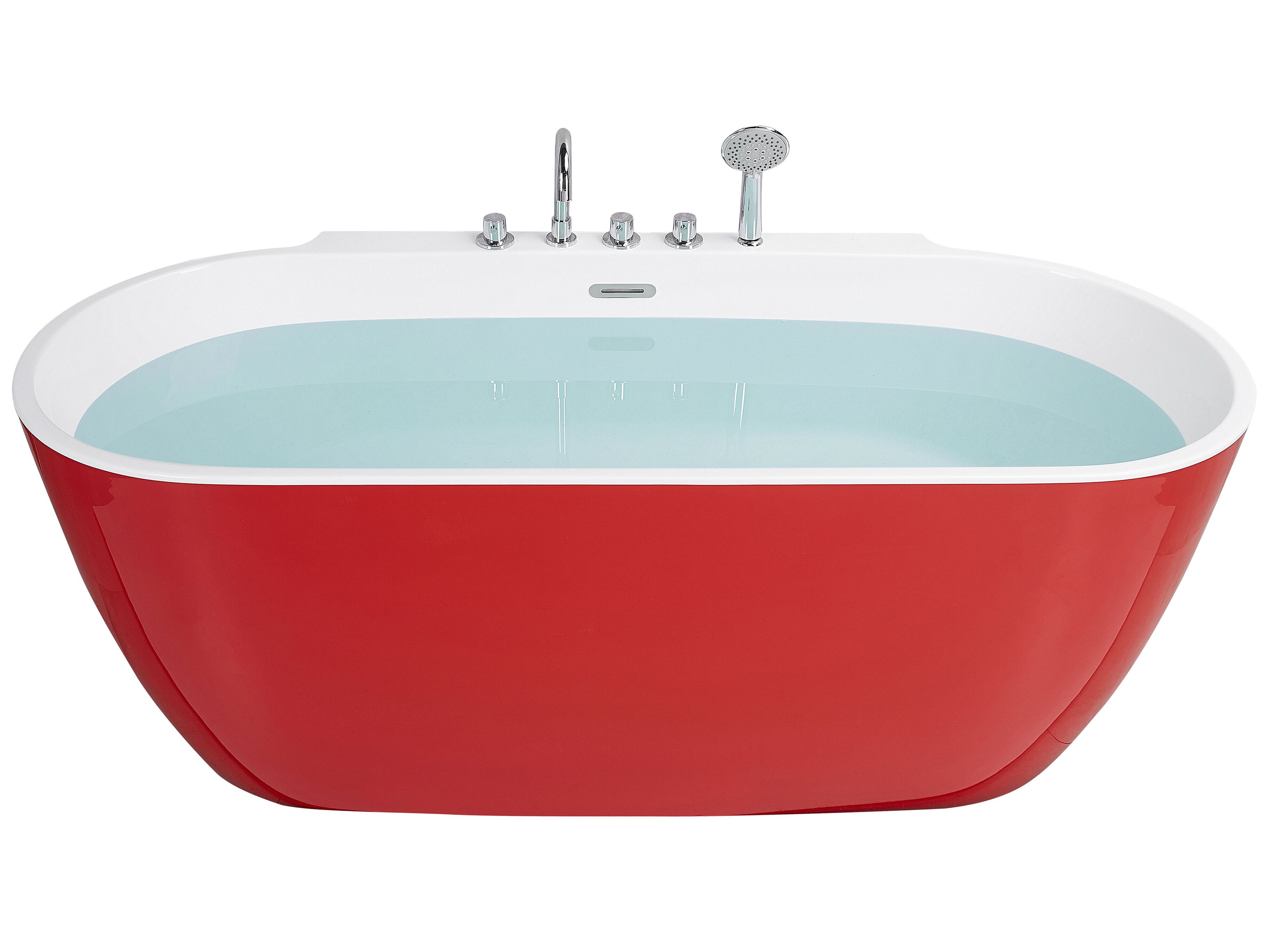 Freestanding Bathtub ROTSO 1700 x 800 mm Red