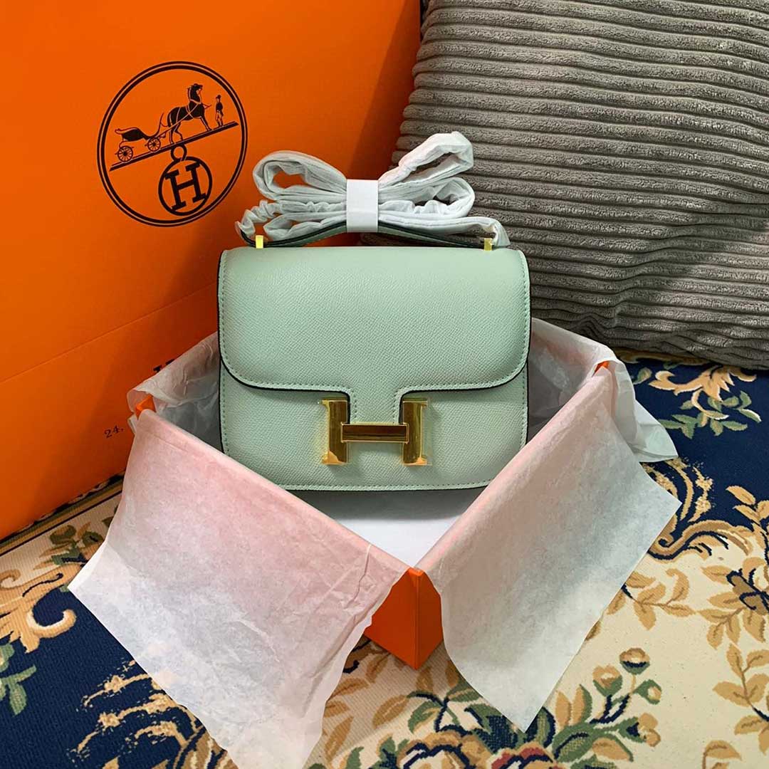 Replica Hermes Aaa-Constance Handbag 24Cm 19Cm Black/White/Pink1:1High-quality replica