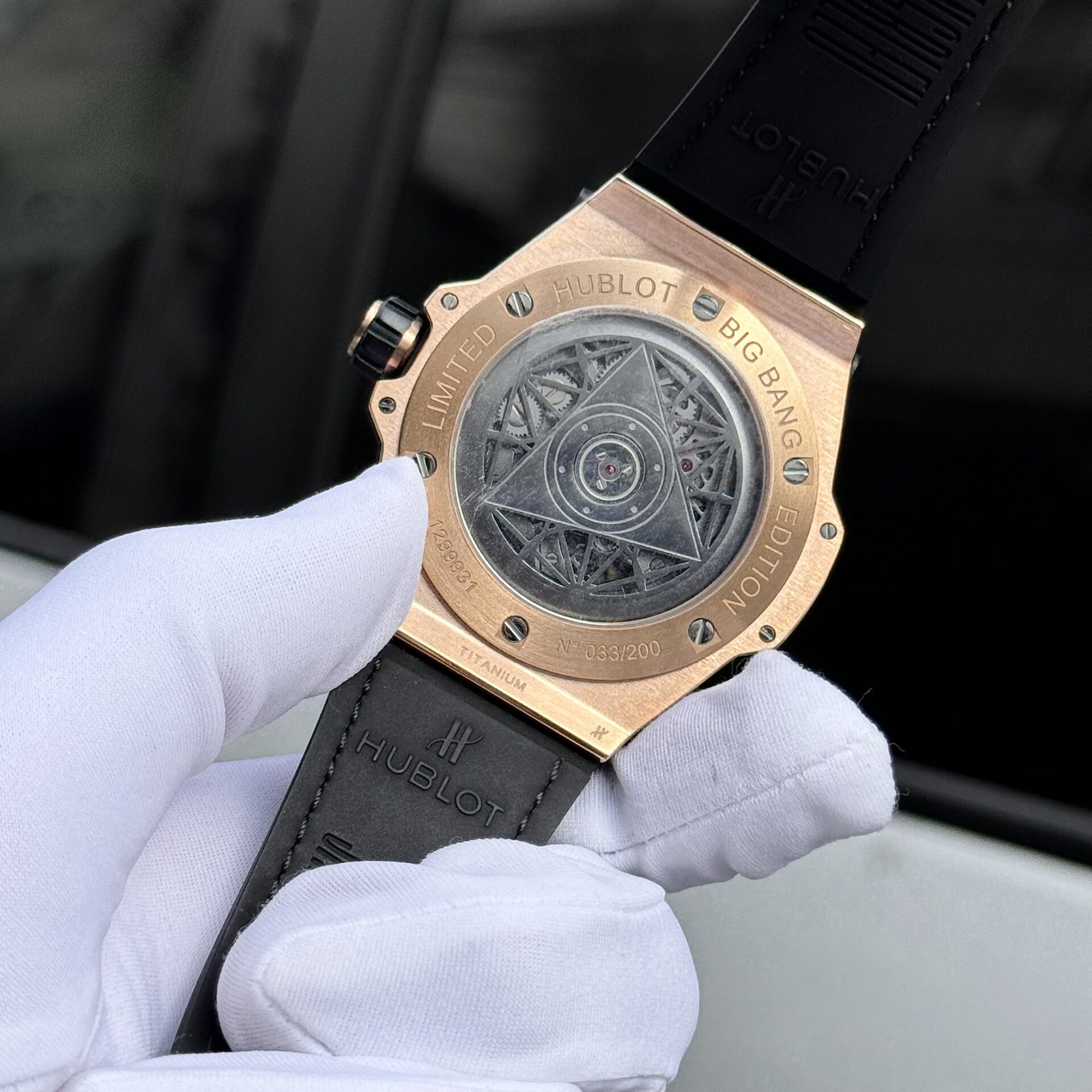 Hublot Big Bang Sang Bleu King Gold Replica Watch Diamond 44mm - Top club