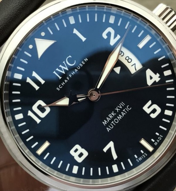 Replica IWC XF Mark XVII Le Petit Prince Blue Dial Leather Strap A2892 - Top club