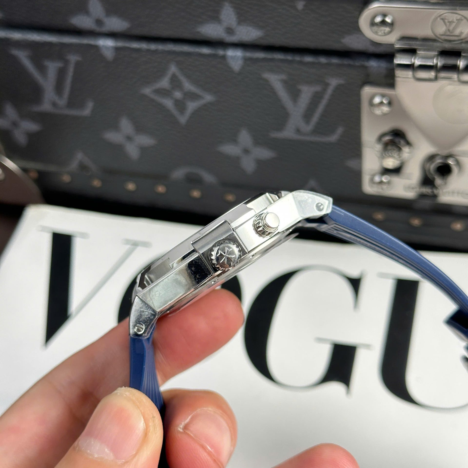Vacheron Constantin Best Replica Watch Overseas Dual Time 47450 Blue 9F Factory 42mm - Top club