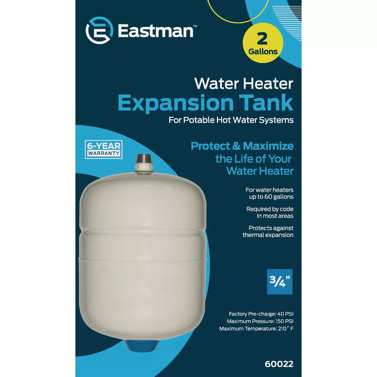 Eastman 2 Gal. Water Heater Expansion Tank