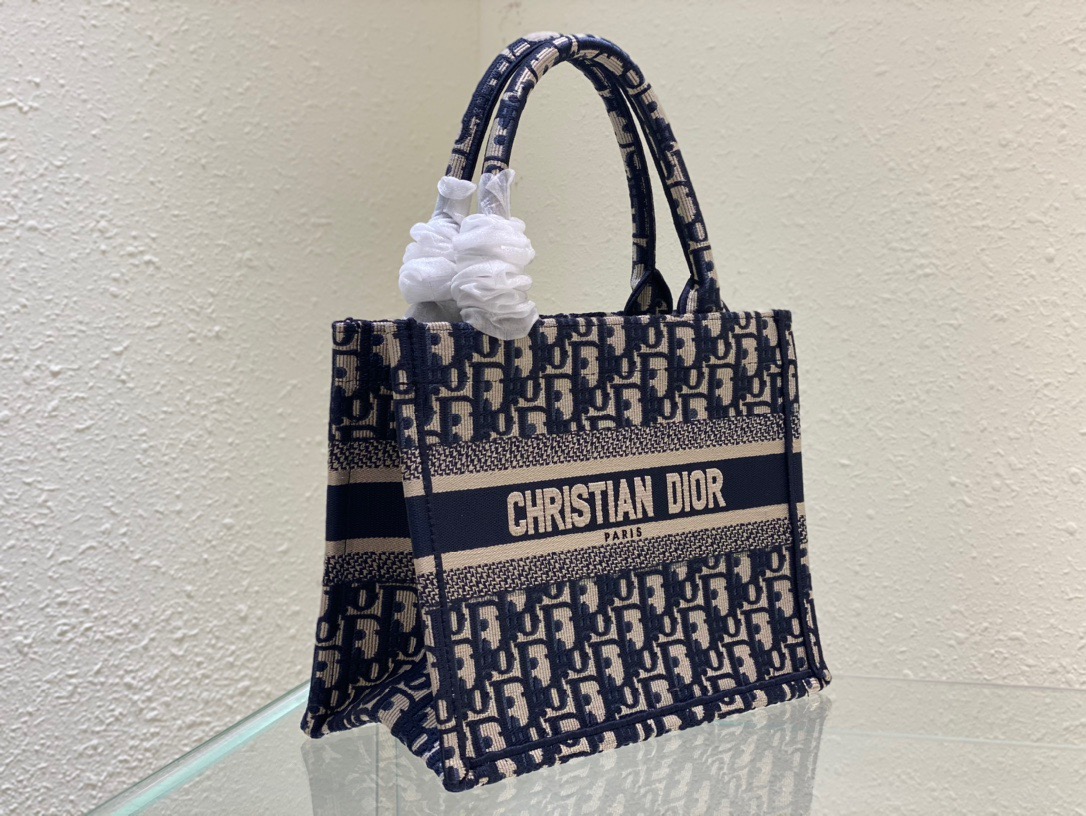 Christian Dior Small Dior Book Tote Blue, For Women, Women’s Handbags 26.5cm/10.5in CD M1265ZRIW_M9281:1High-quality replica