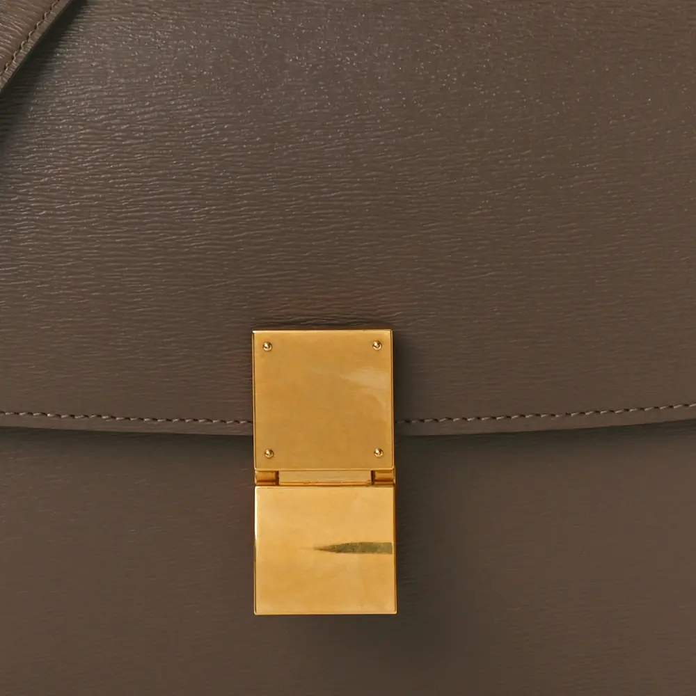 Replica Celine Glazed Nut Medium Classic Box Bag, Gold Hardware1:1High-quality replica