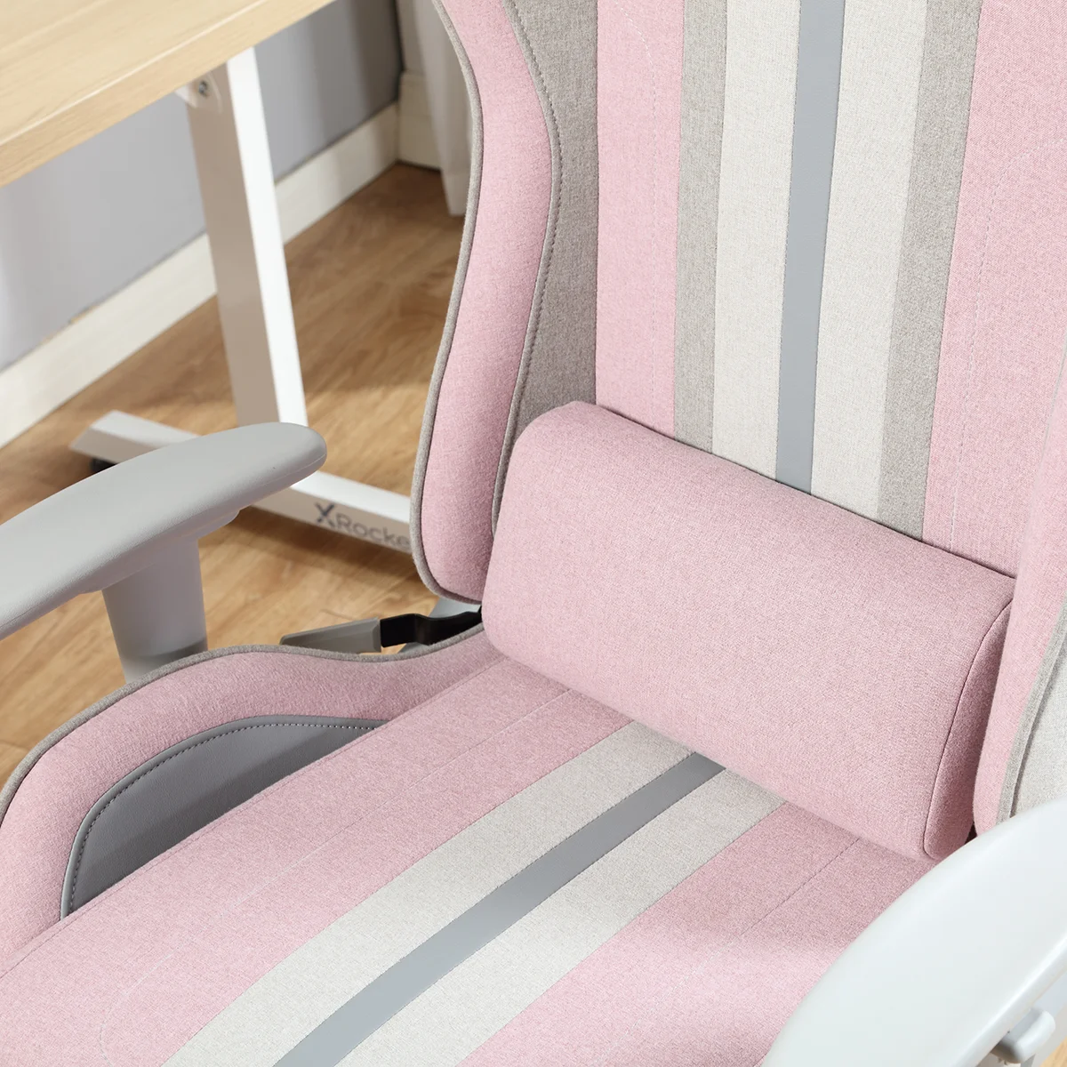X Rocker Mysa PC Gaming Chair with Lumbar Support, Pink - Image 9
