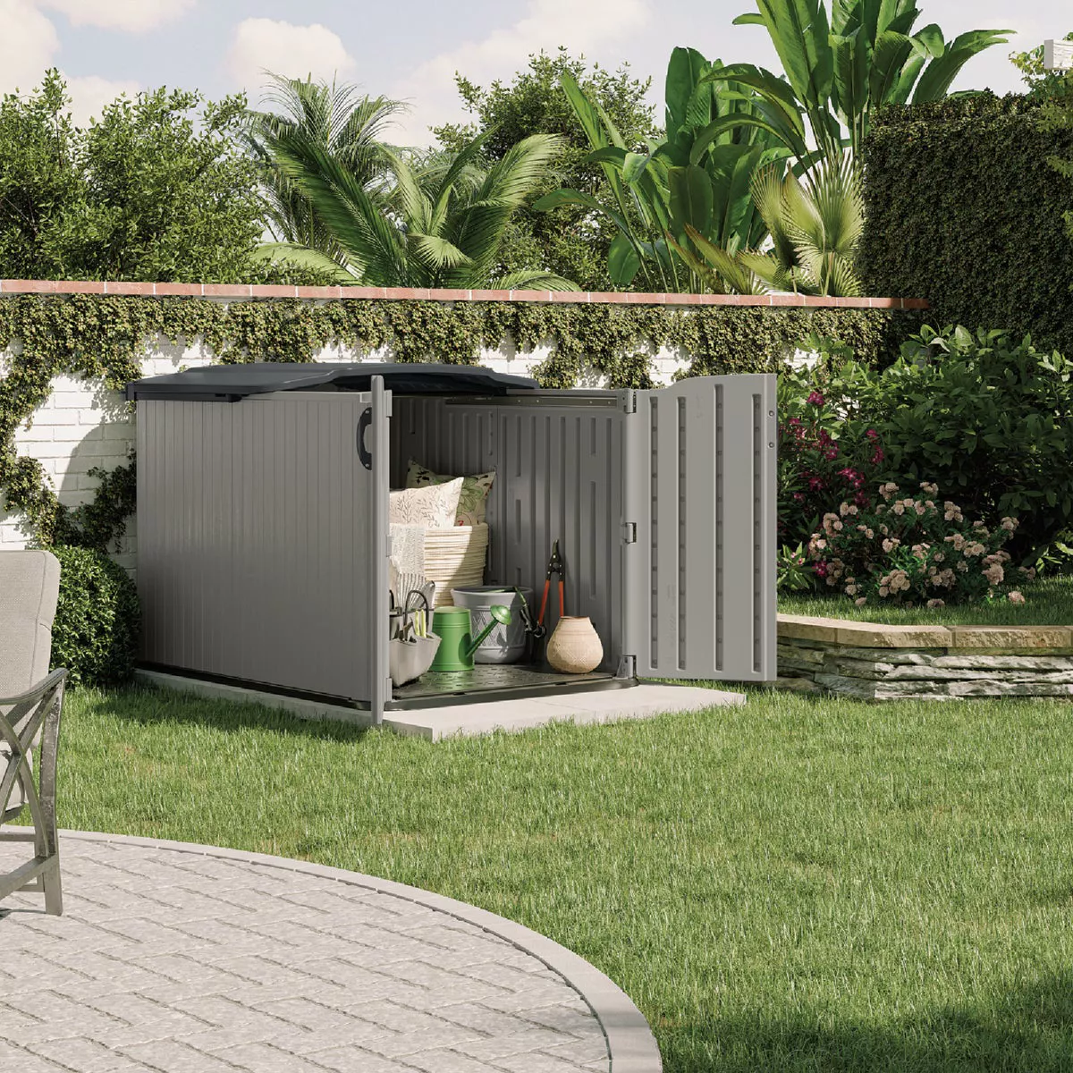 Suncast Glidetop 98 Cu. Ft. Horizontal Shed