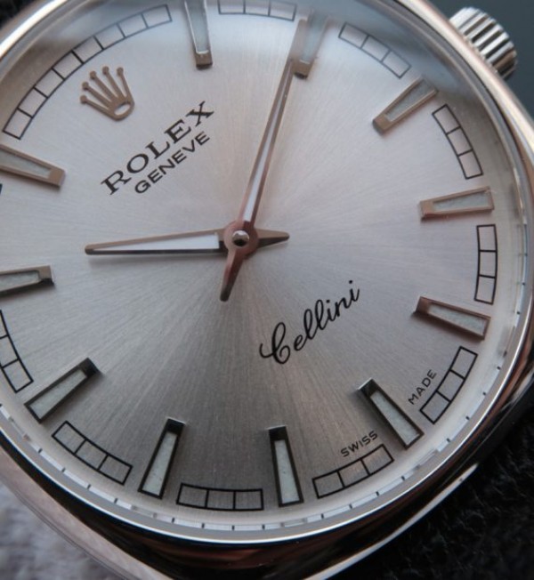 Replica Rolex Cellini Danaos 4243 SS Silver Dial Black Leather Strap A2824 - Elite Watch Atelier