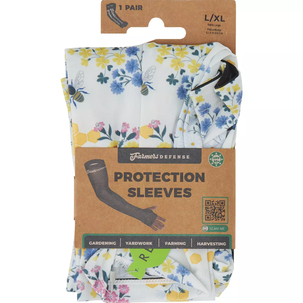 Farmers Defense Cream Save the Bees Protection Sleeves, Large/XL