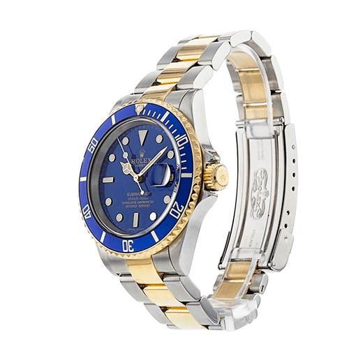 Rolex Submariner Date Two Tone Blue Dial 16613 Replica - Elite Watch Atelier
