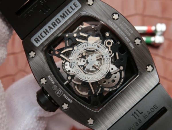 Replica Richard Mille RM52-02 Horse Unique Piece Real Ceramic Black Rubber Strap MIYOTA8215 - Top club