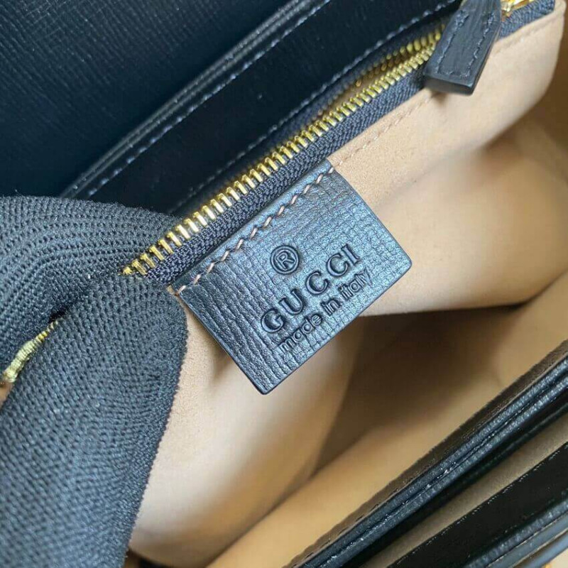 Replica Gucci Horsebit 1955 Small Bag 602204 In White/Sand Leather1:1High-quality replica