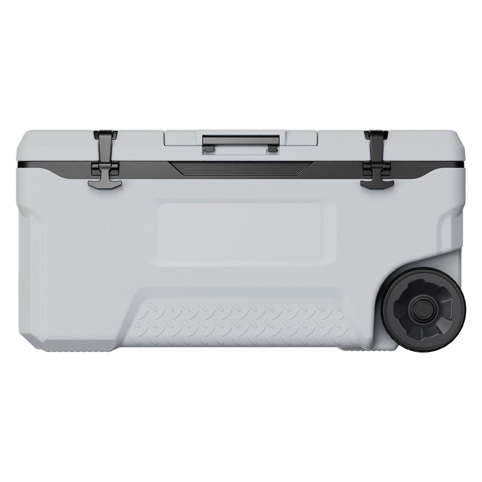 74 QT Wheeled Cooler - 120 Can Capacity Portable Ice Chest with Heavy-Duty Wheels & Cup Holders, Insulated Outdoor Cooler for Camping, Tailgating, Beach & BBQs, Leak-Proof Drain & Extended Cold Reten - Image 9
