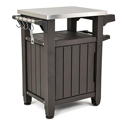 Keter Unity Outdoor Storage Table And Cabinet, 40 Gallons, Espresso Brown - Image 9 Keter Unity Outdoor Storage Table And Cabinet, 40 Gallons, Espresso Brown - Image 9